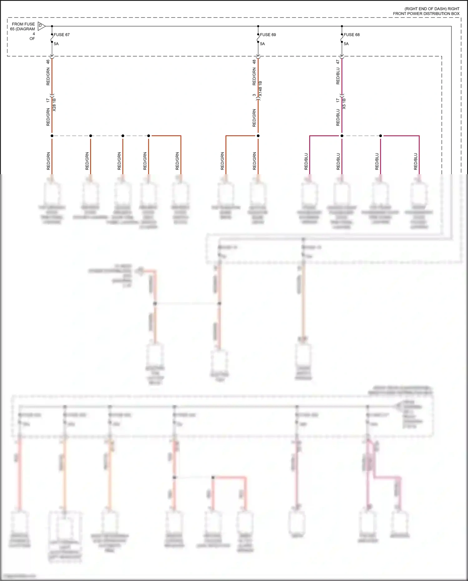 BMW X4 G02 (2018-2021) vertical dynamics platform wiring diagram  (4 of 4)