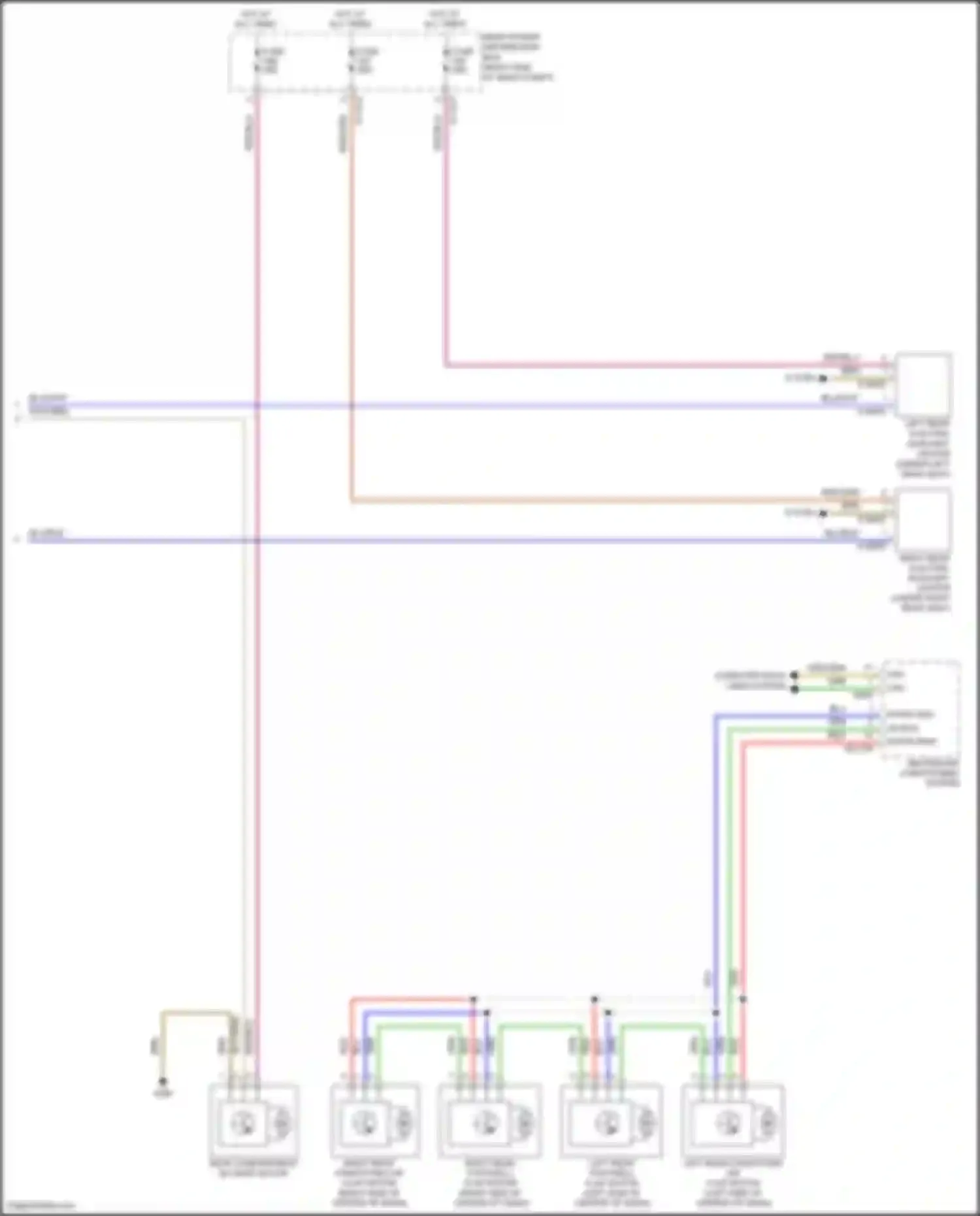 X5 M BMW E70 facelift (2010-2013): Rear heater & a/c circuit (2 of 2)