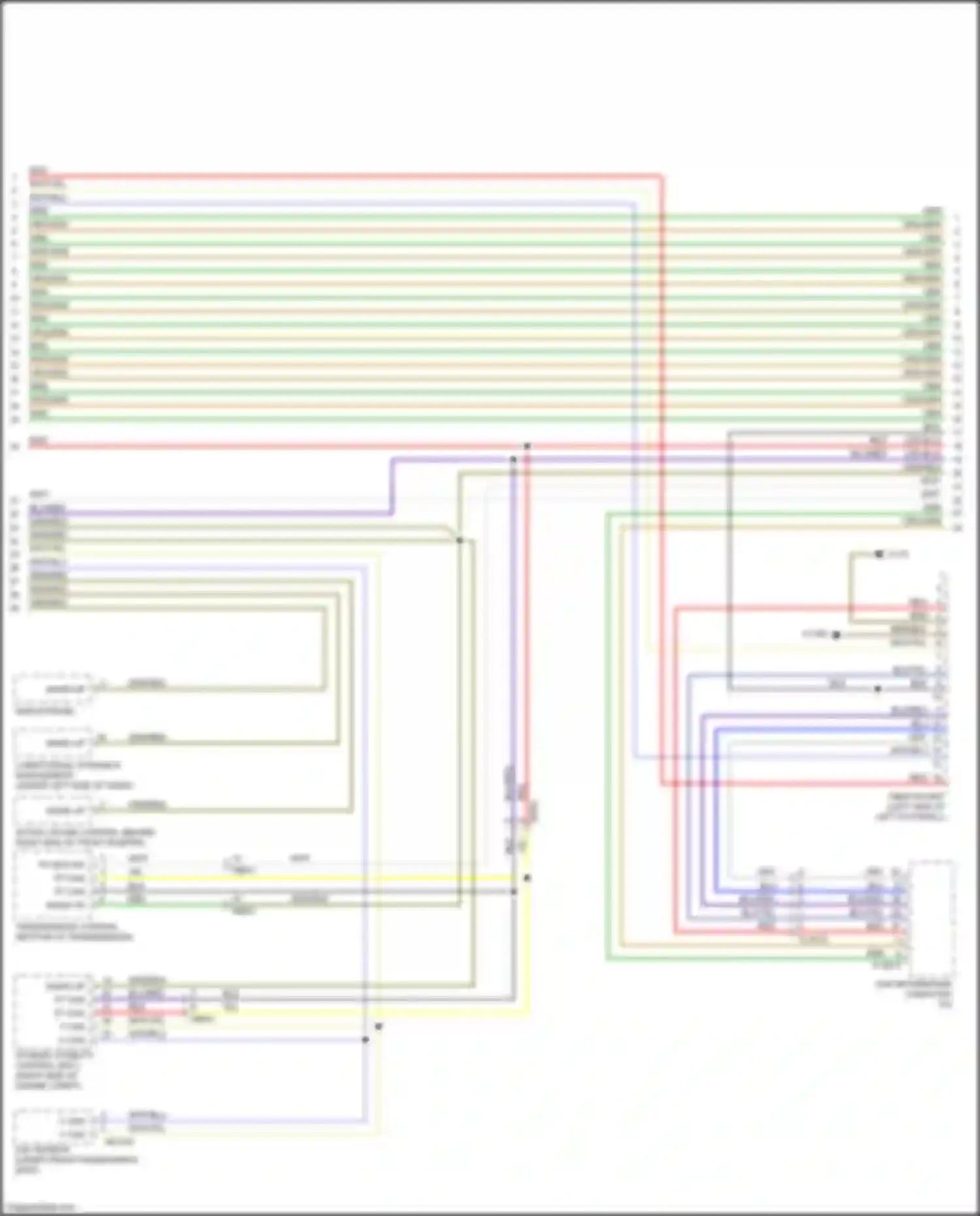X5 M BMW E70 facelift (2010-2013): Computer data lines circuit (2 of 3)