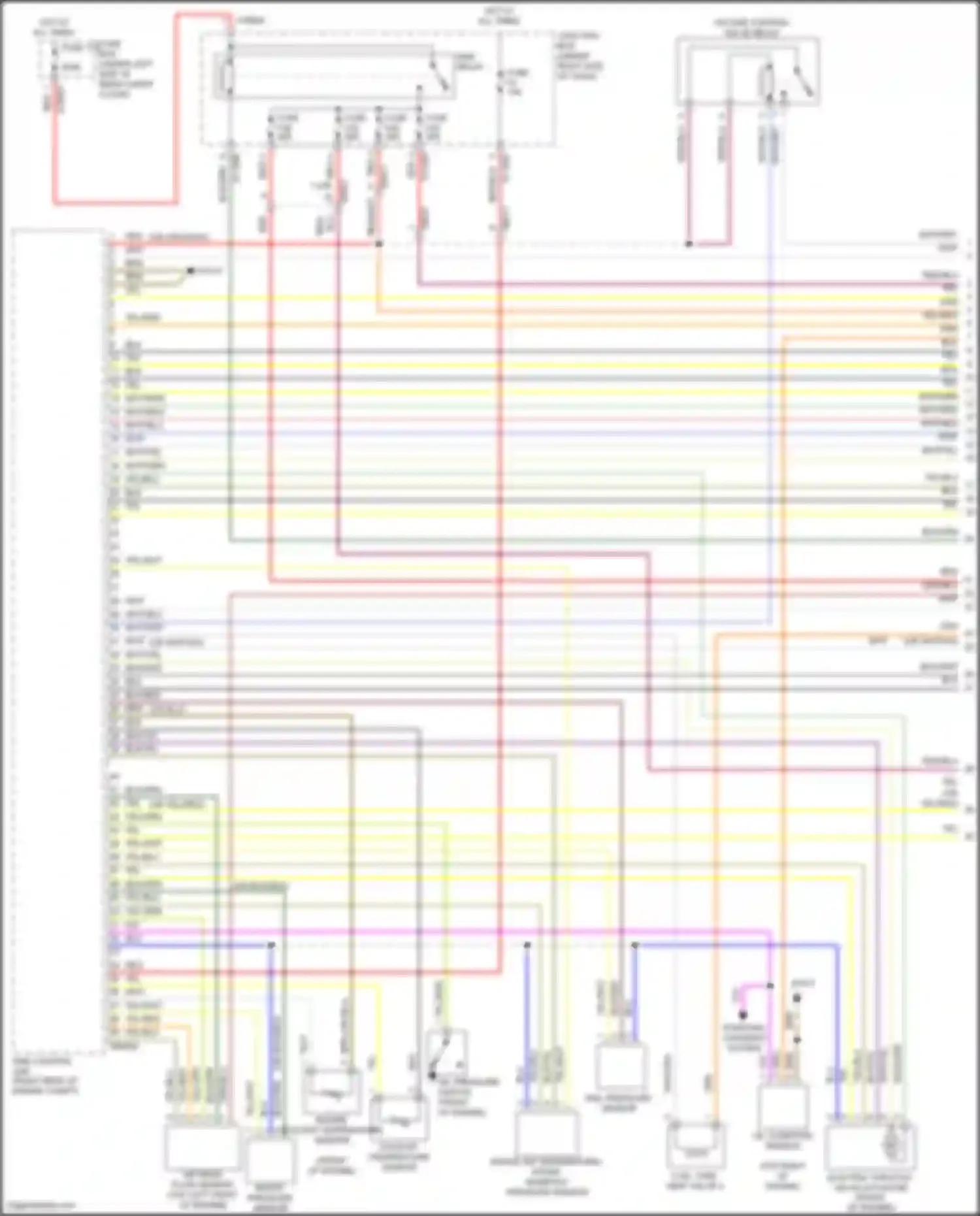 X5 M BMW E70 facelift (2010-2013): Wiring diagram engine performance 4.4l twin turbo (1 of 5)