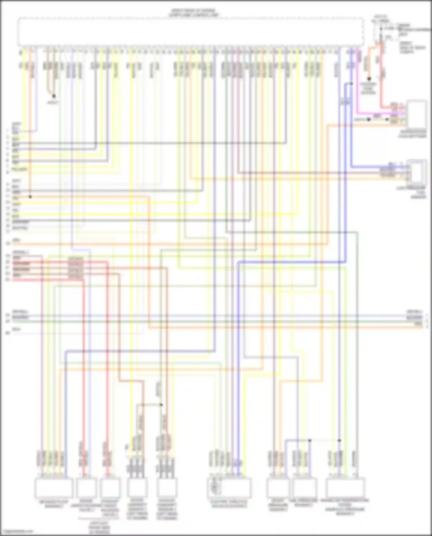 X5 M BMW E70 facelift (2010-2013): Wiring diagram engine performance 4.4l twin turbo (4 of 5)