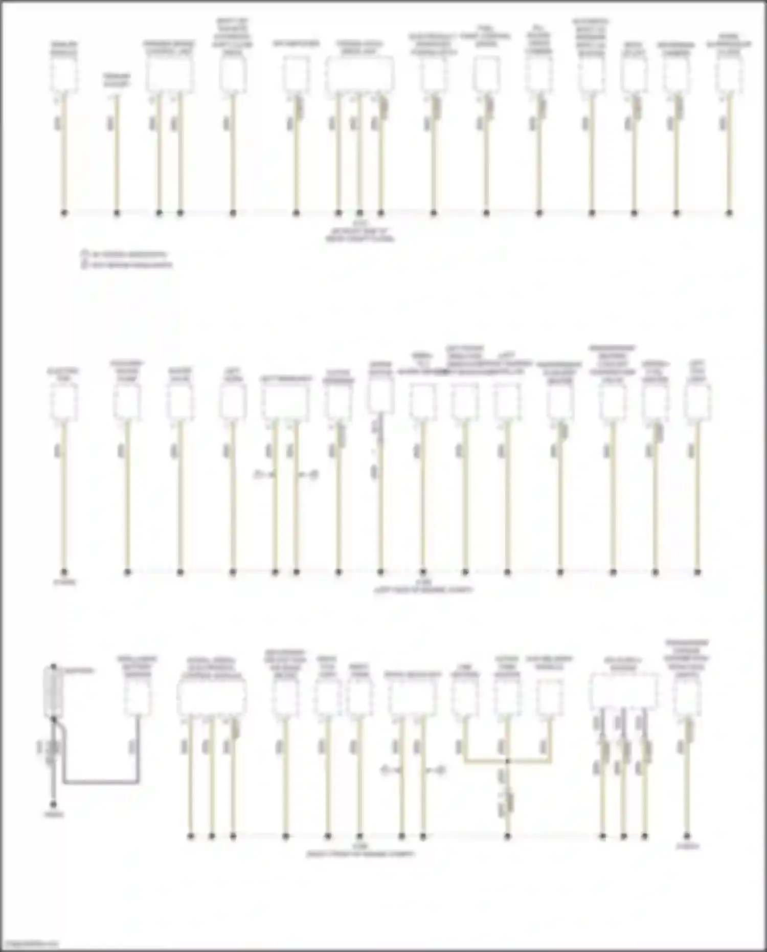 X5 M BMW E70 facelift (2010-2013): Ground distribution circuit (1 of 6)