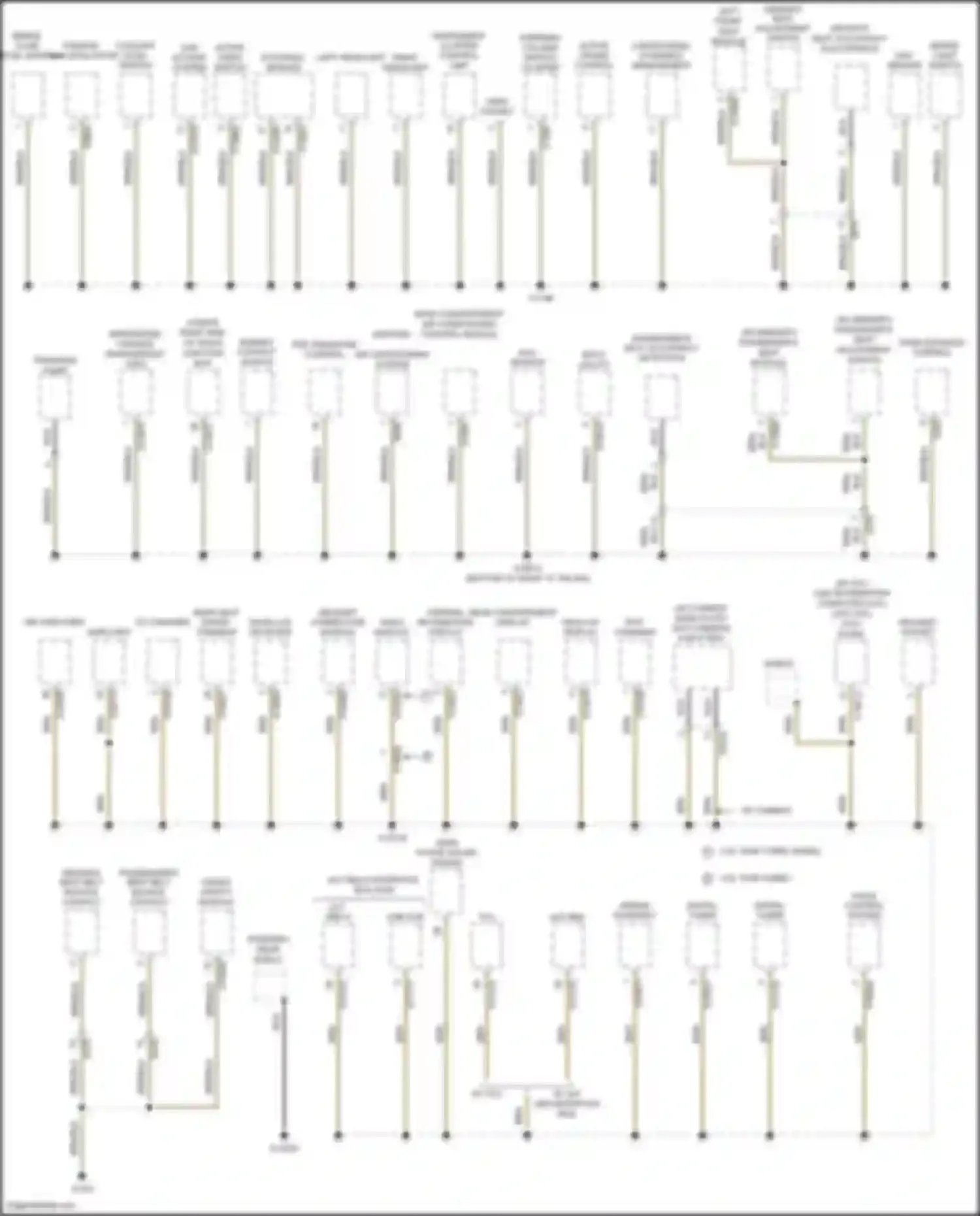 X5 M BMW E70 facelift (2010-2013): Ground distribution circuit (3 of 6)
