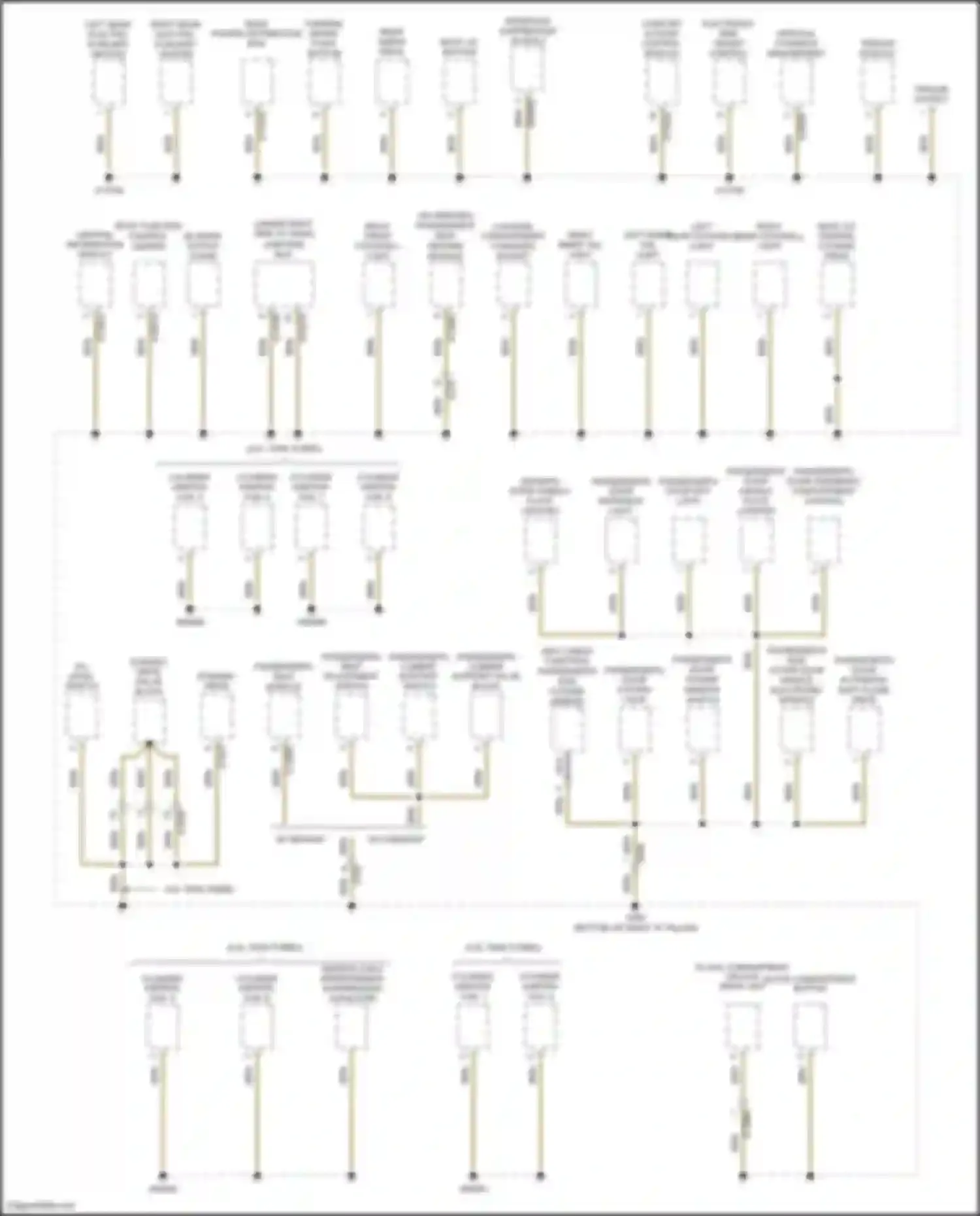 X5 M BMW E70 facelift (2010-2013): Ground distribution circuit (4 of 6)