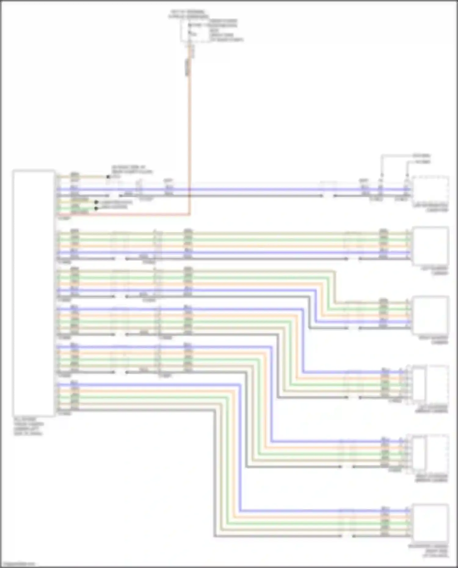 X5 M BMW E70 facelift (2010-2013): All around vision camera circuit