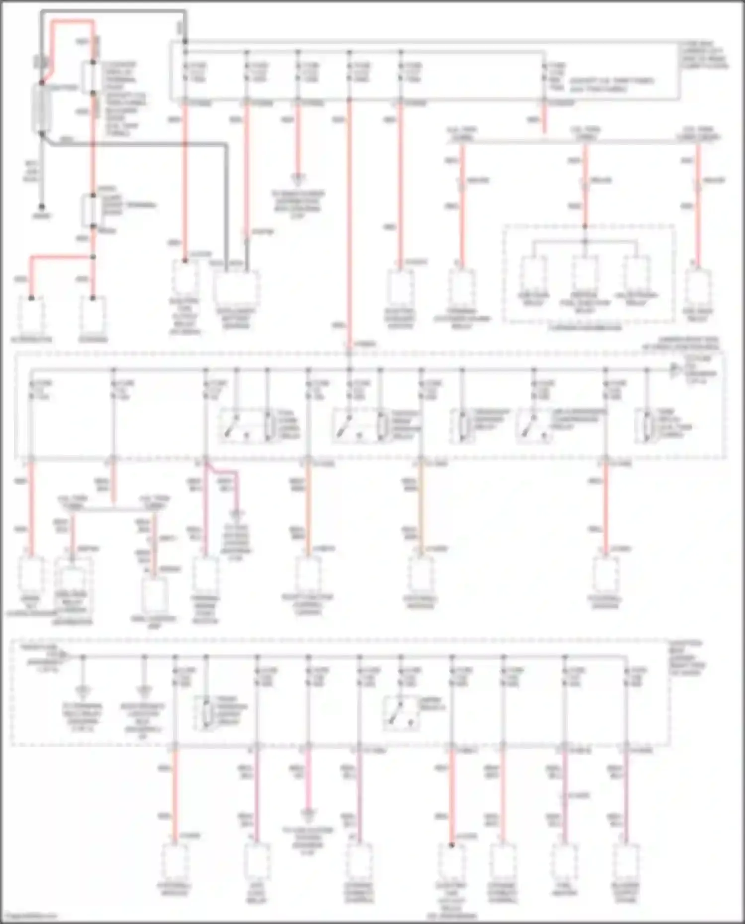X5 M BMW E70 facelift (2010-2013): Power distribution circuit (1 of 5)