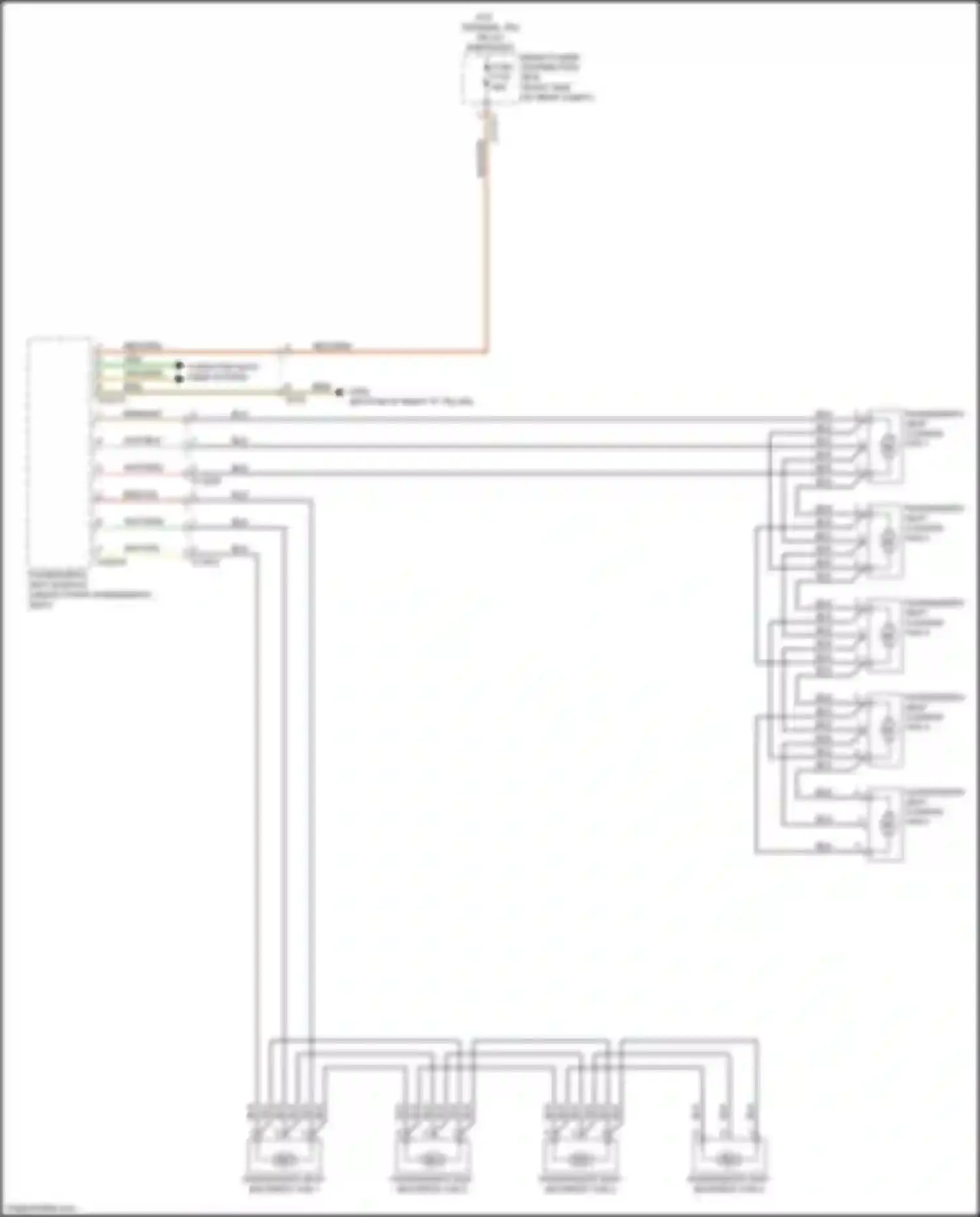 X5 M BMW E70 facelift (2010-2013): Seat ventilation circuit (2 of 2)