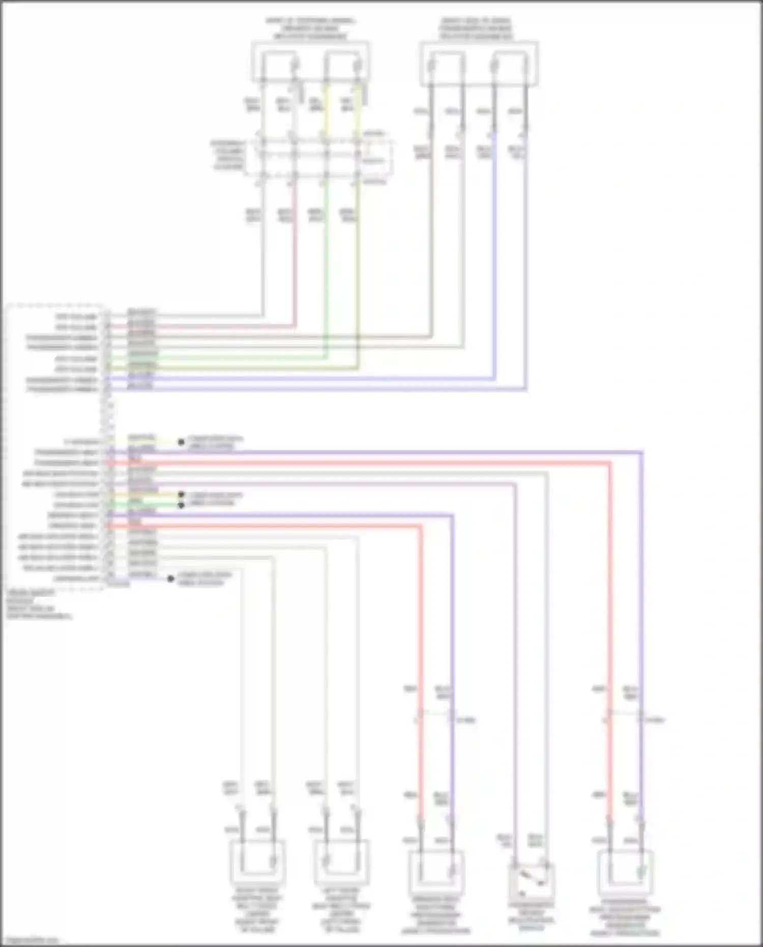 X5 M BMW E70 facelift (2010-2013): Supplemental restraints circuit (1 of 3)