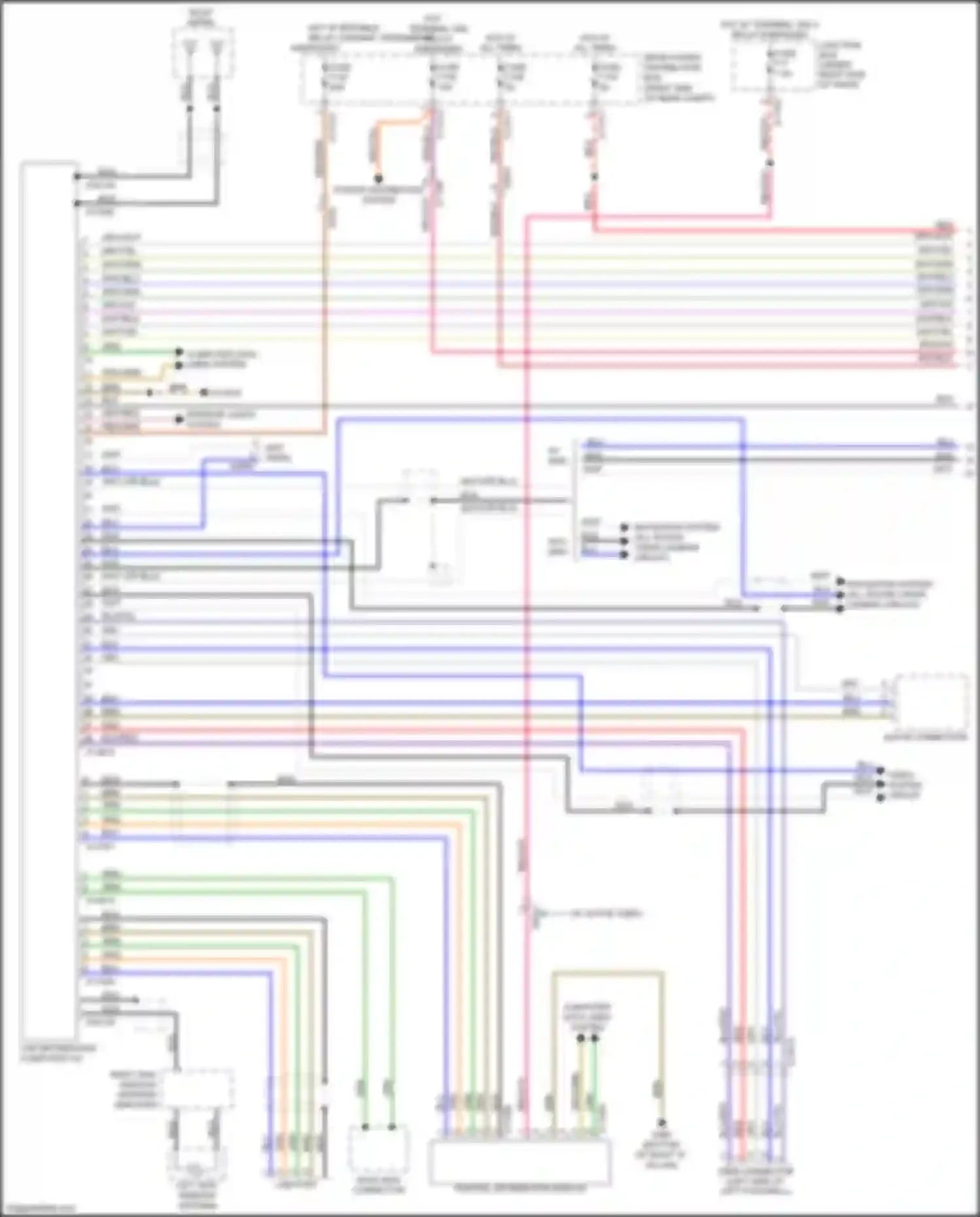 Wiring diagram all round vision camera circuit for BMW X5 M E70 facelift (2010-2013) (1 of 4)