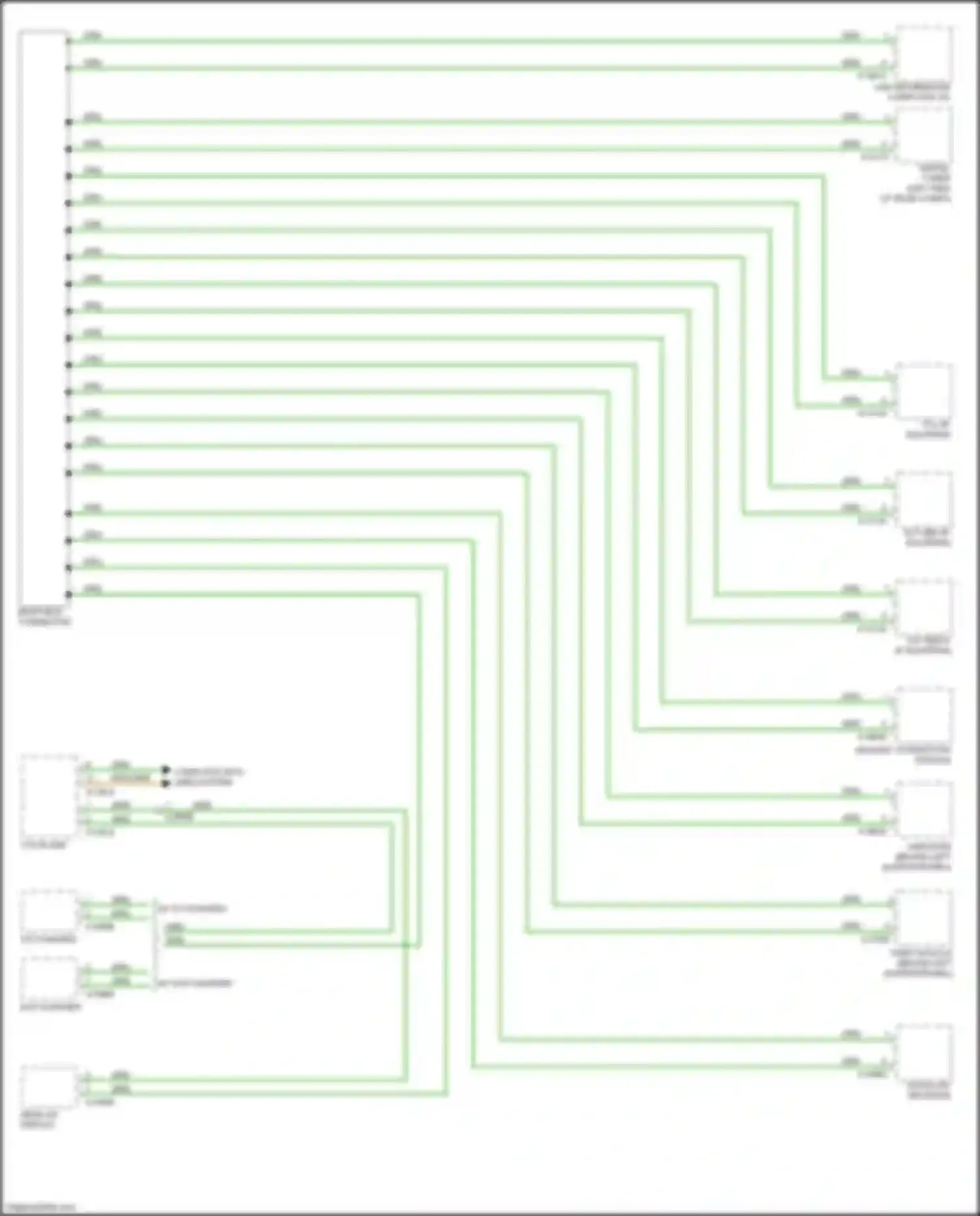 Wiring diagram behind left quarterpanel) for BMW X5 M E70 facelift (2010-2013) (2 of 5)