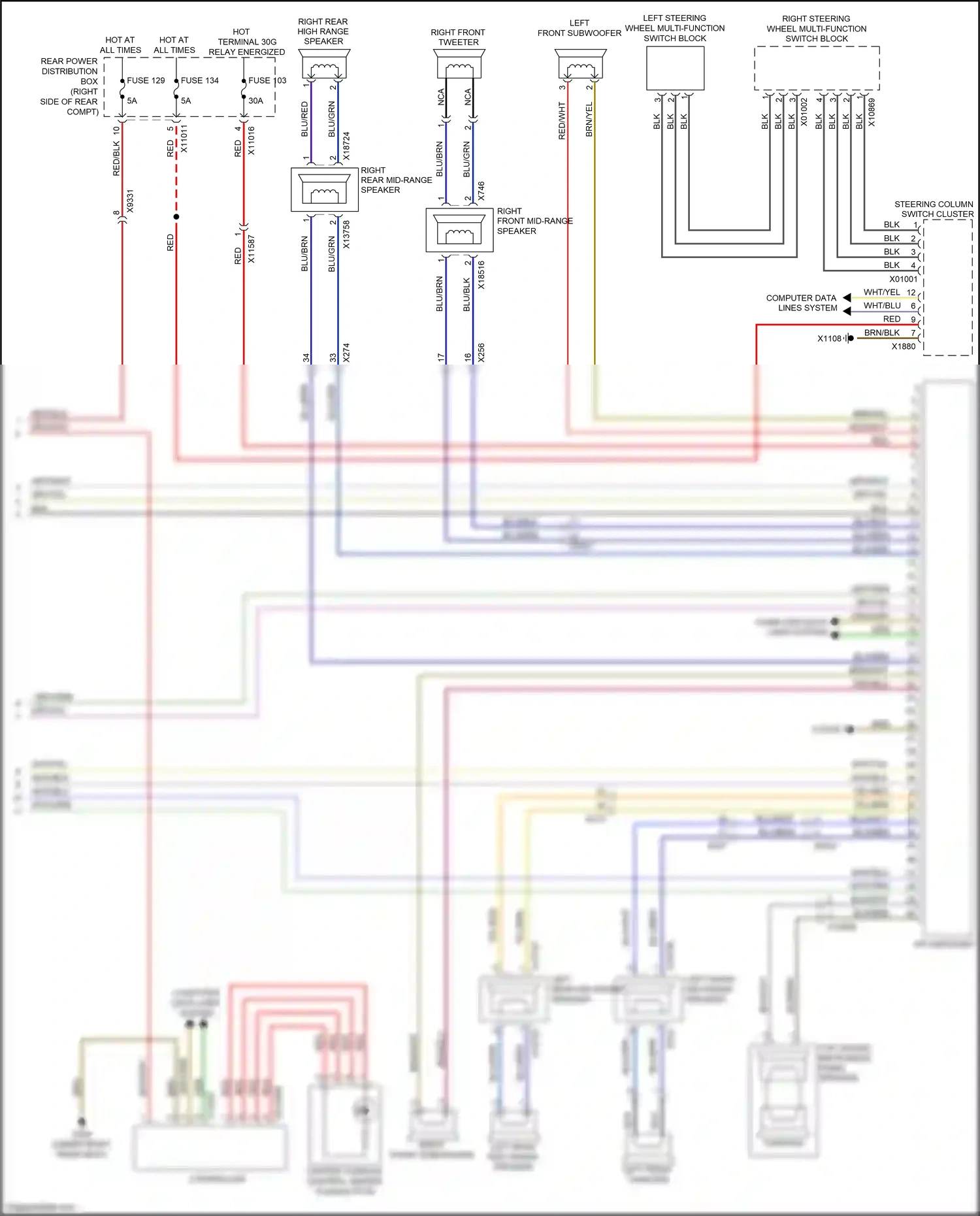 BMW X5 M E70 facelift (2010-2013) controller wiring diagram  (3 of 10)
