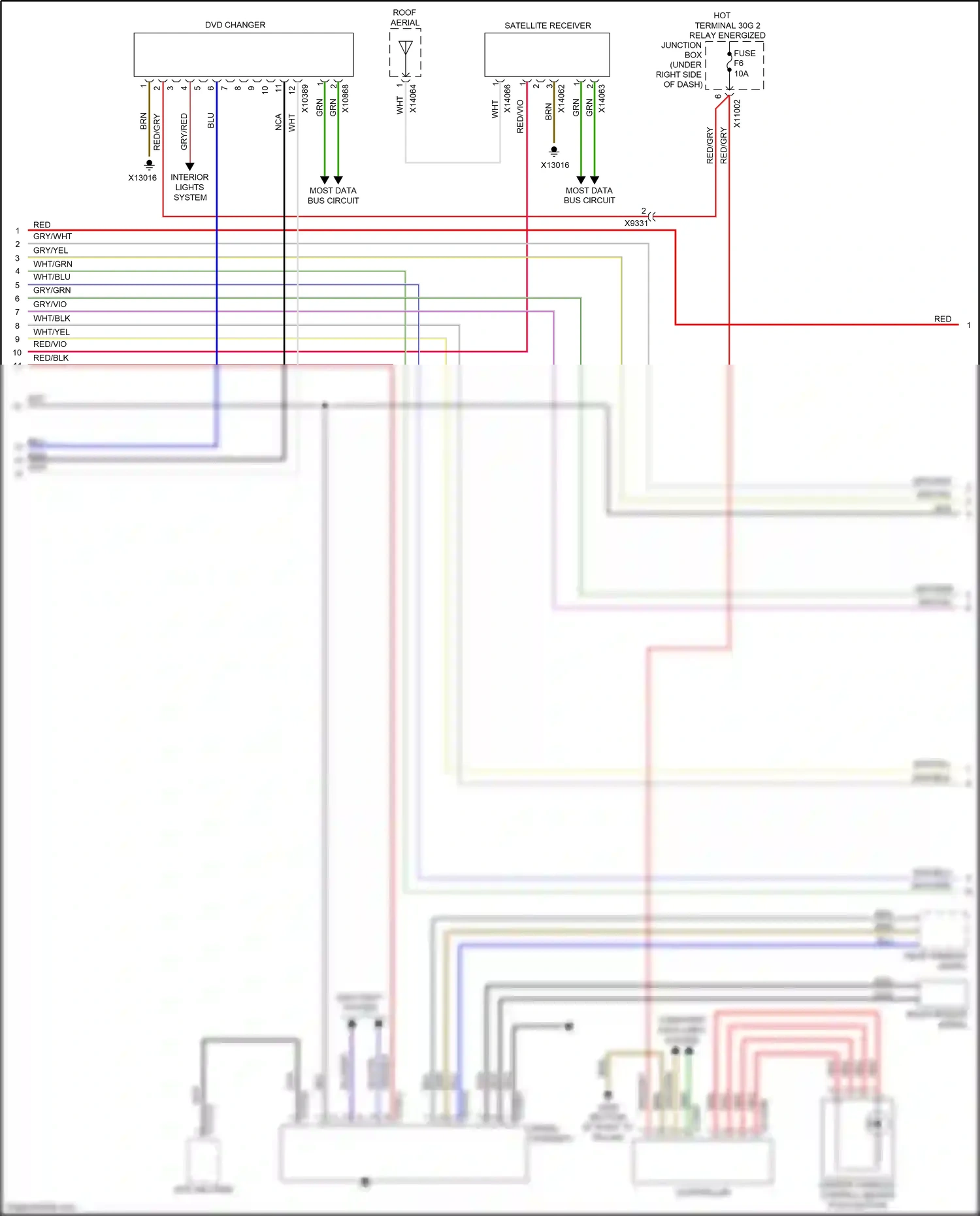 BMW X5 M E70 facelift (2010-2013) controller wiring diagram  (4 of 10)