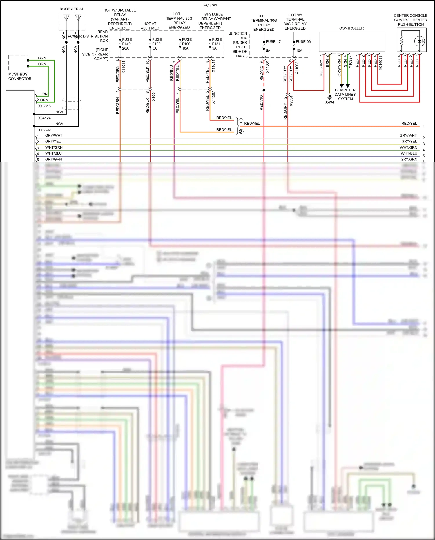 BMW X5 M E70 facelift (2010-2013) controller wiring diagram  (7 of 10)