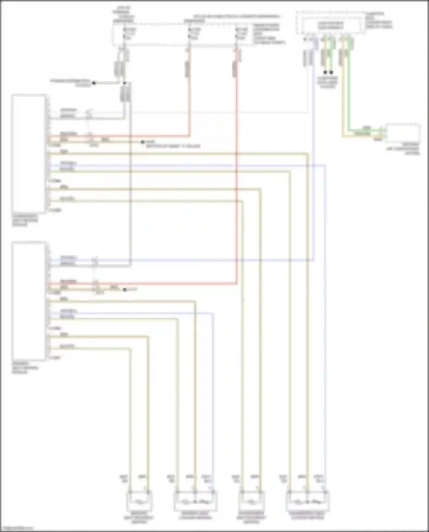 Wiring diagram driver's seat heating module for BMW X5 M E70 facelift (2010-2013) (1 of 4)