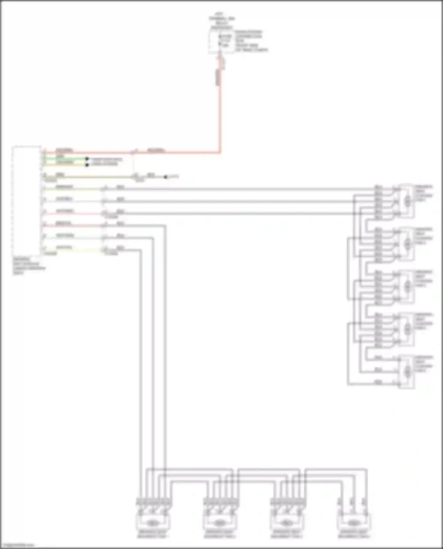 Wiring diagram driver's seat module for BMW X5 M E70 facelift (2010-2013) (4 of 4)