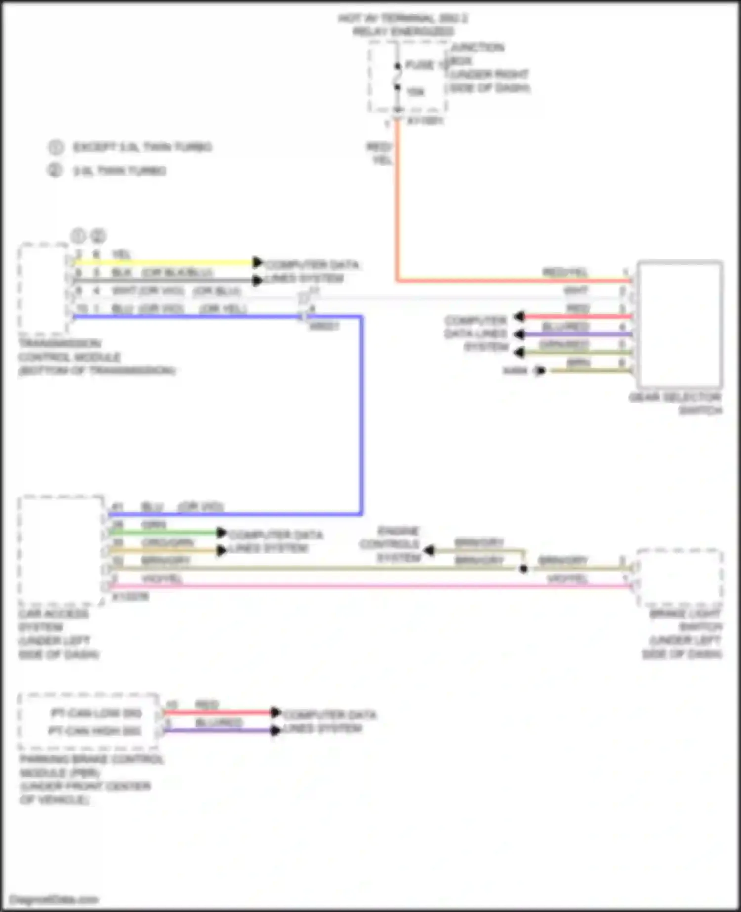 Wiring diagram fuse 15 for BMW X5 M E70 facelift (2010-2013) (1 of 1)