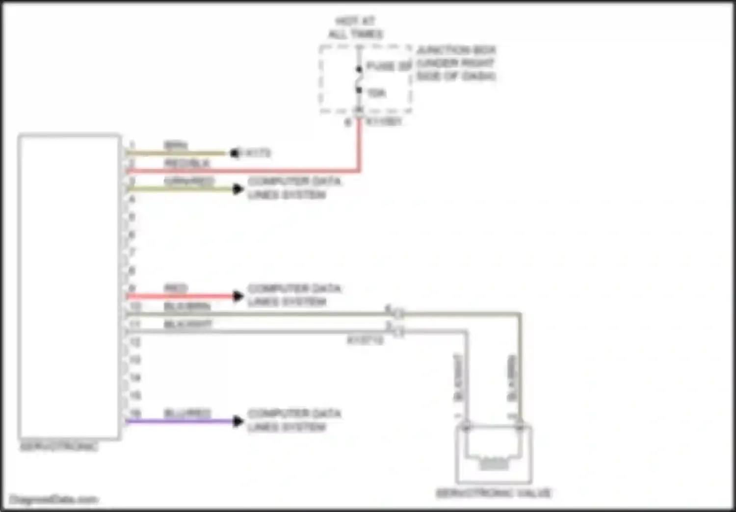 Wiring diagram junction box for BMW X5 M E70 facelift (2010-2013) (8 of 70)