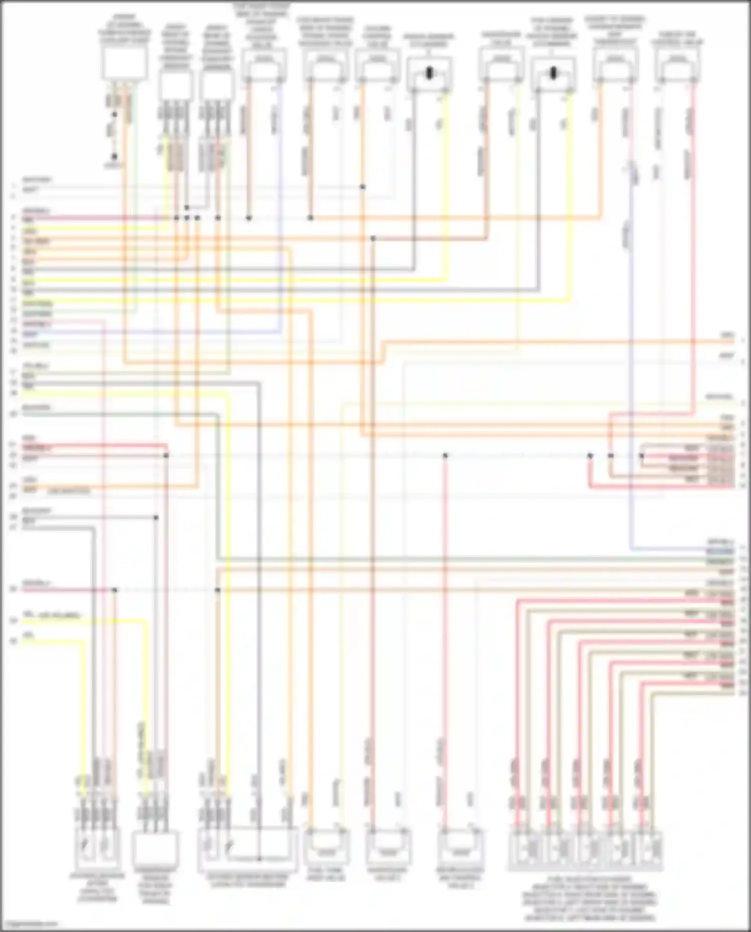 Wiring diagram knock sensor cylinders 3, 4 for BMW X5 M E70 facelift (2010-2013) (1 of 1)