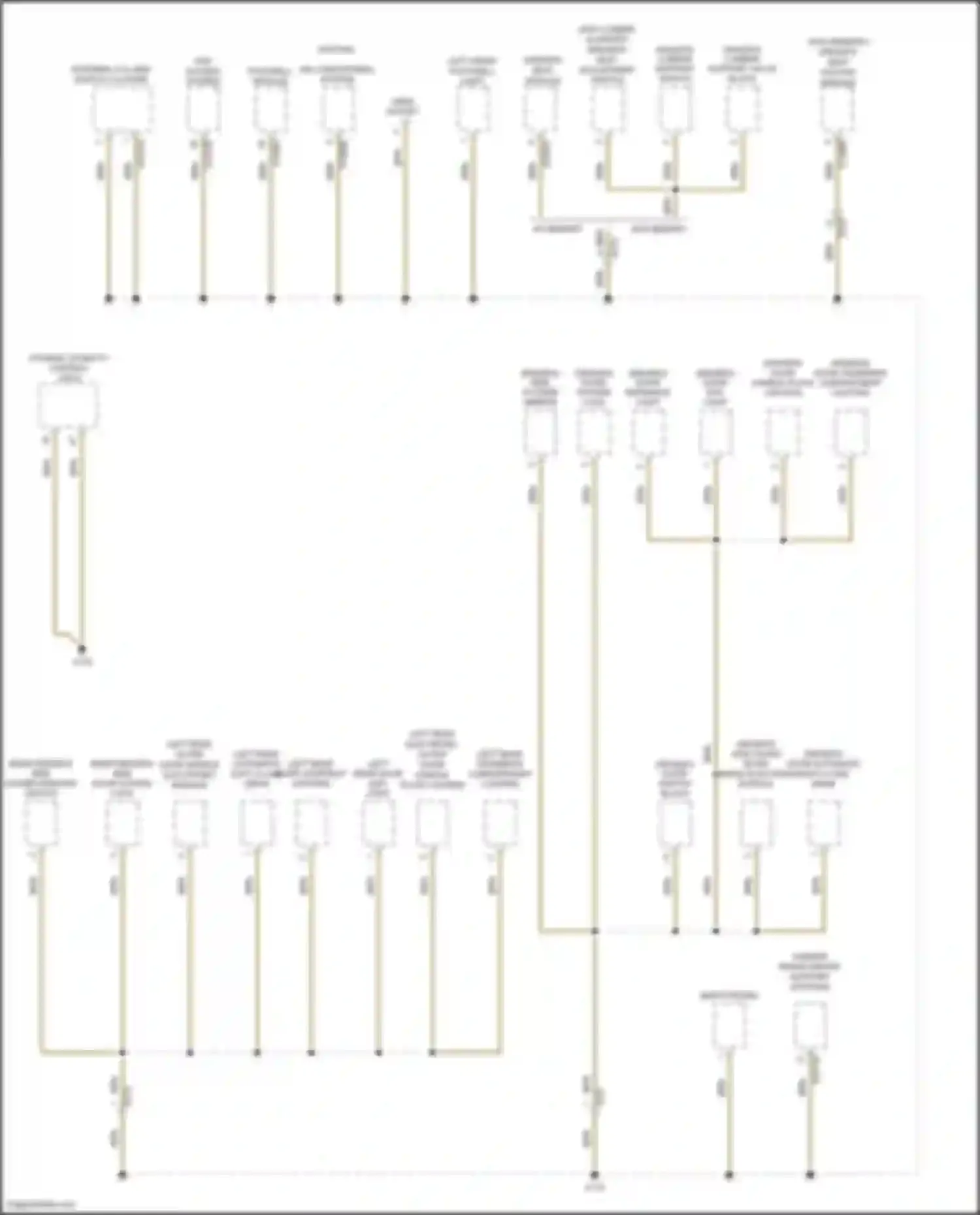 Wiring diagram left rear door exit light for BMW X5 M E70 facelift (2010-2013) (2 of 2)