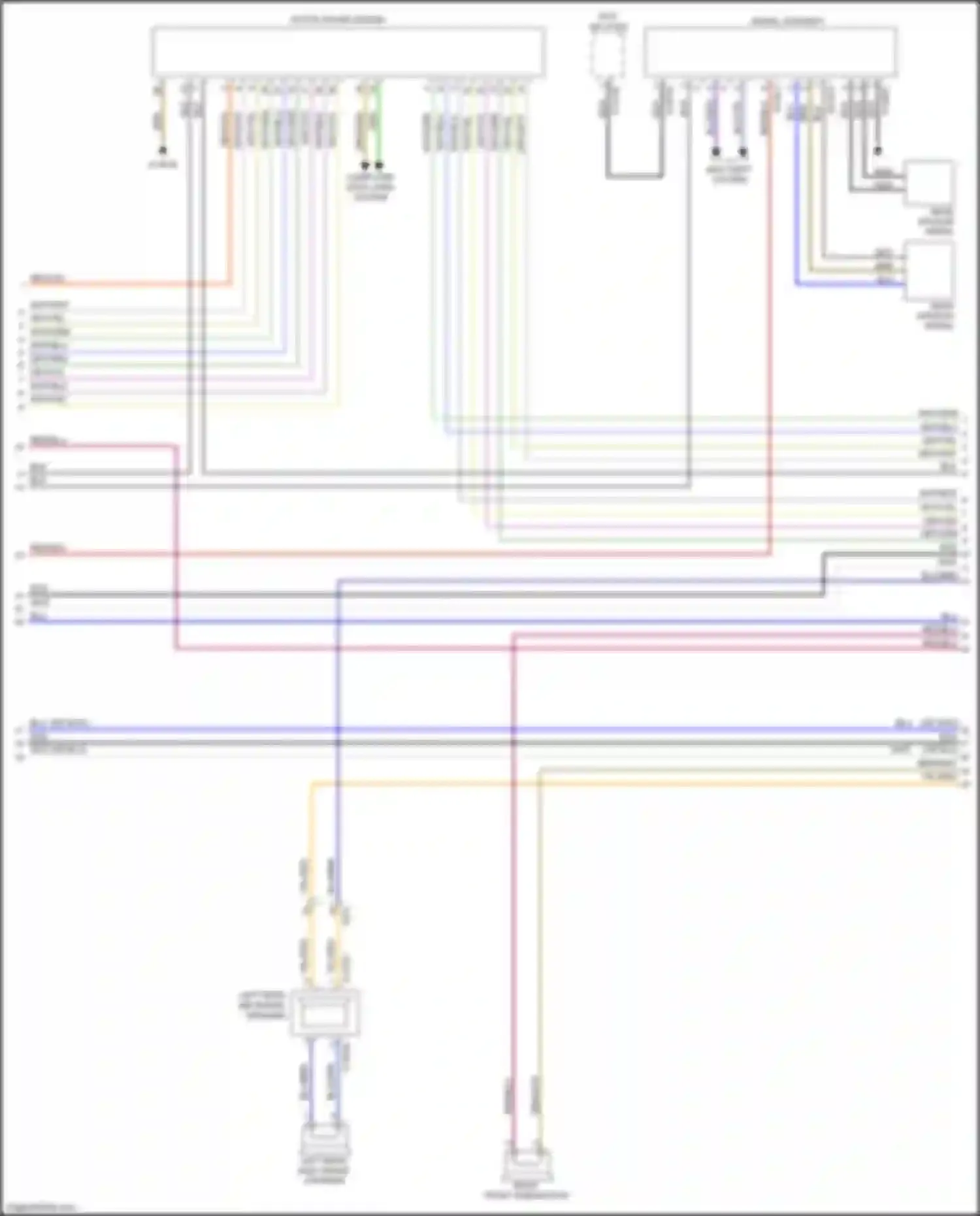 Wiring diagram left rear high range speaker for BMW X5 M E70 facelift (2010-2013) (8 of 8)