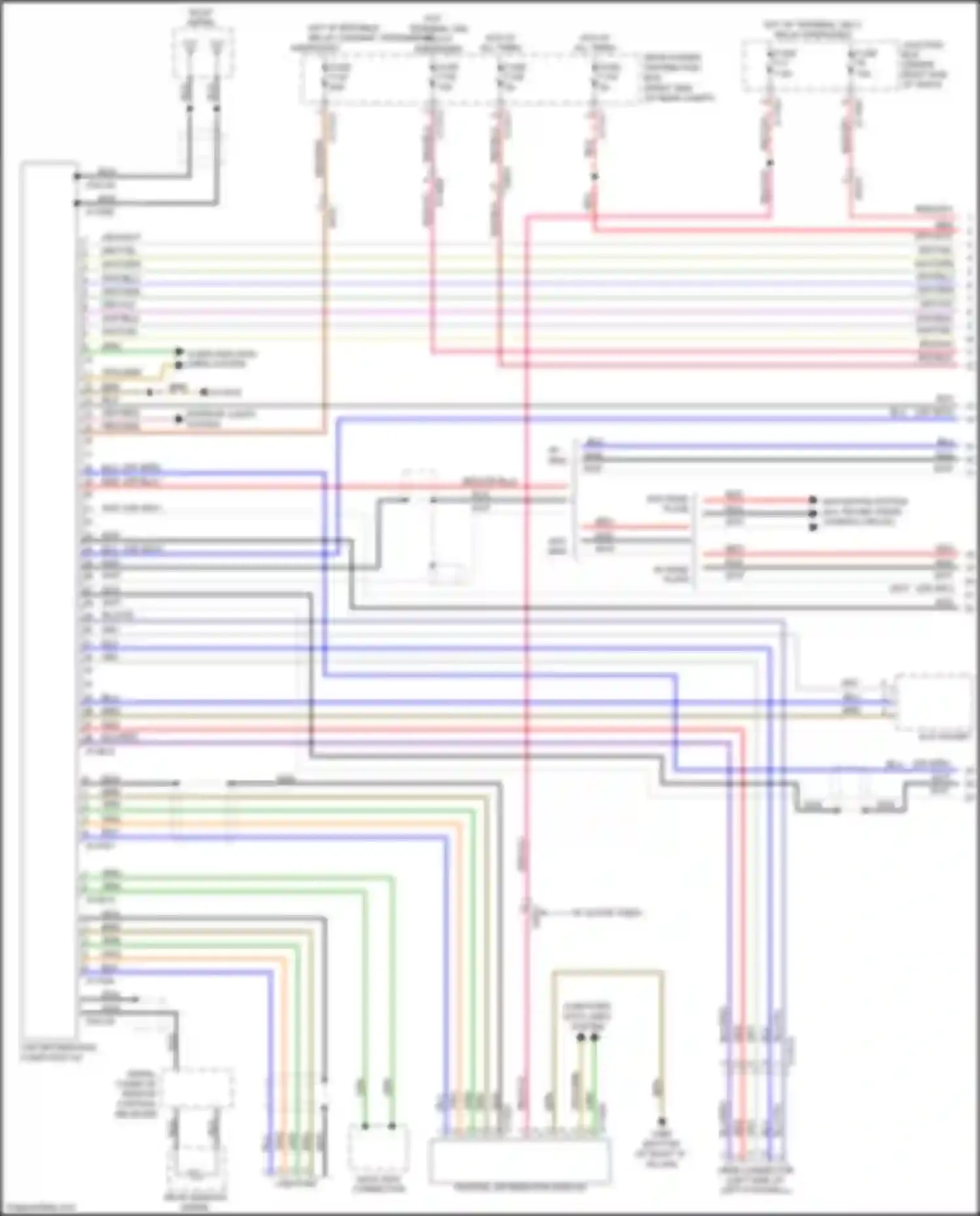 Wiring diagram obdii connector for BMW X5 M E70 facelift (2010-2013) (1 of 3)
