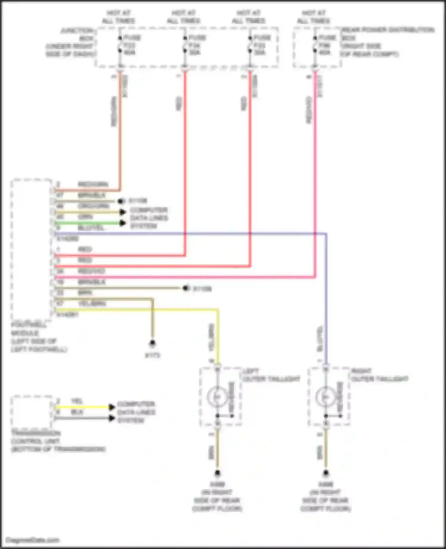 Wiring diagram org/grn for BMW X5 M E70 facelift (2010-2013) (41 of 79)