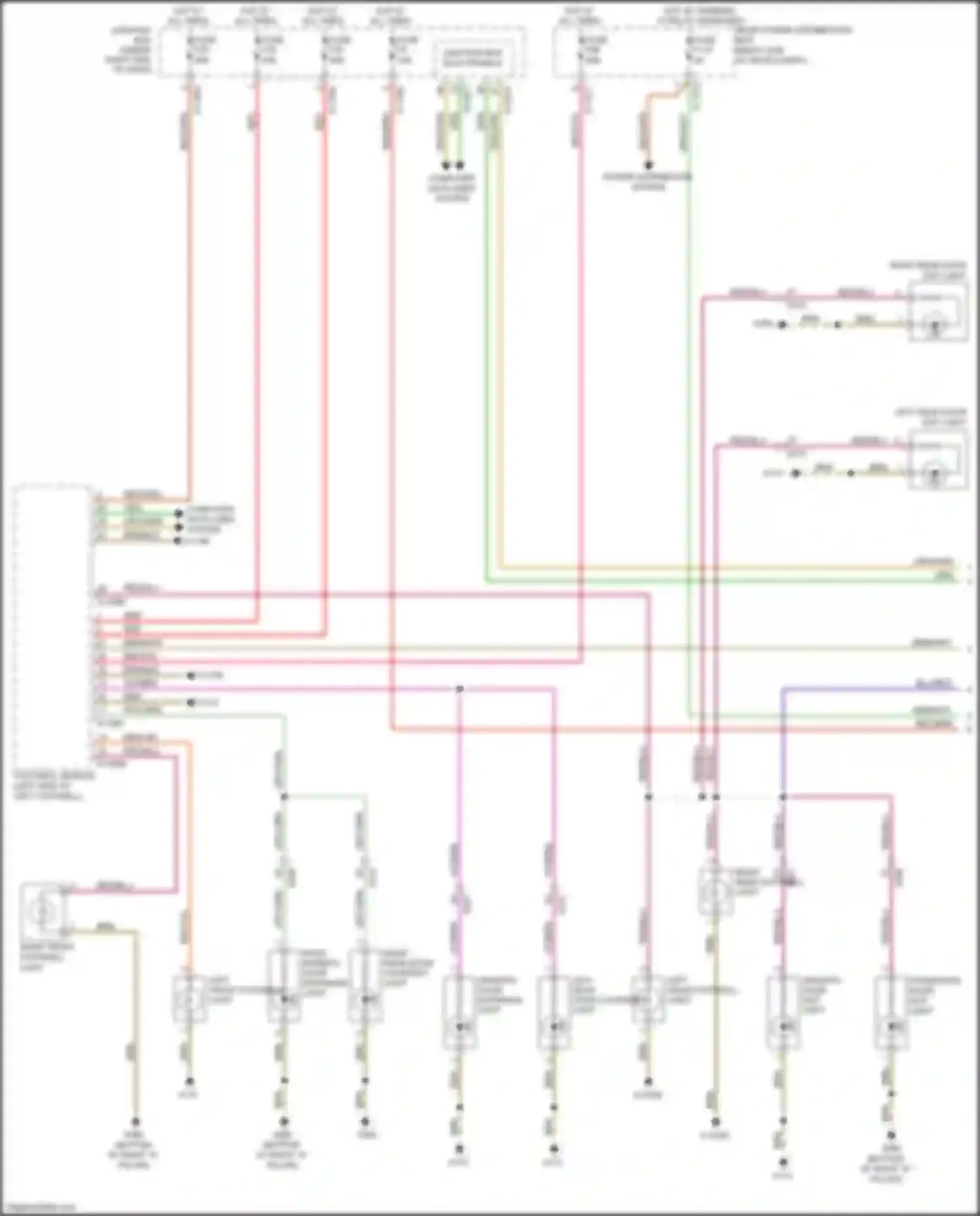 Wiring diagram passenger door exit light for BMW X5 M E70 facelift (2010-2013) (1 of 1)