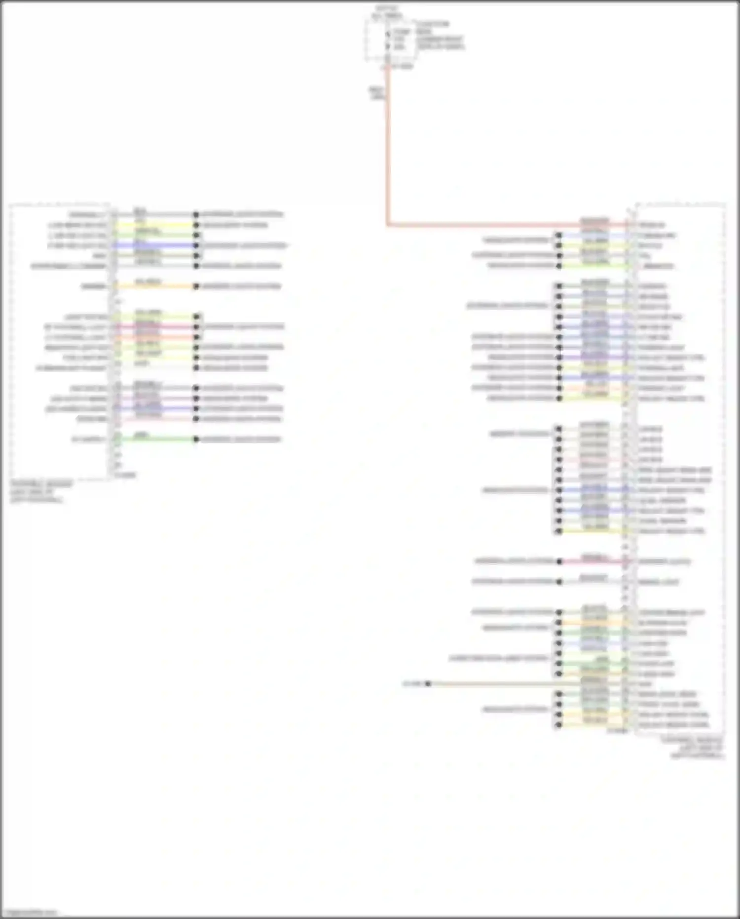 Wiring diagram rear fog lght sig for BMW X5 M E70 facelift (2010-2013) (1 of 1)