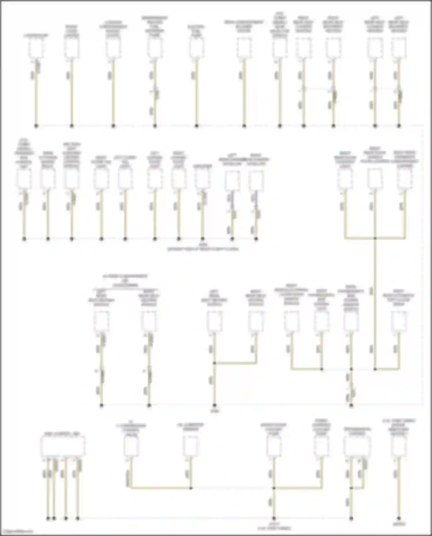 Wiring diagram rear passenger's side system lock for BMW X5 M E70 facelift (2010-2013) (2 of 3)