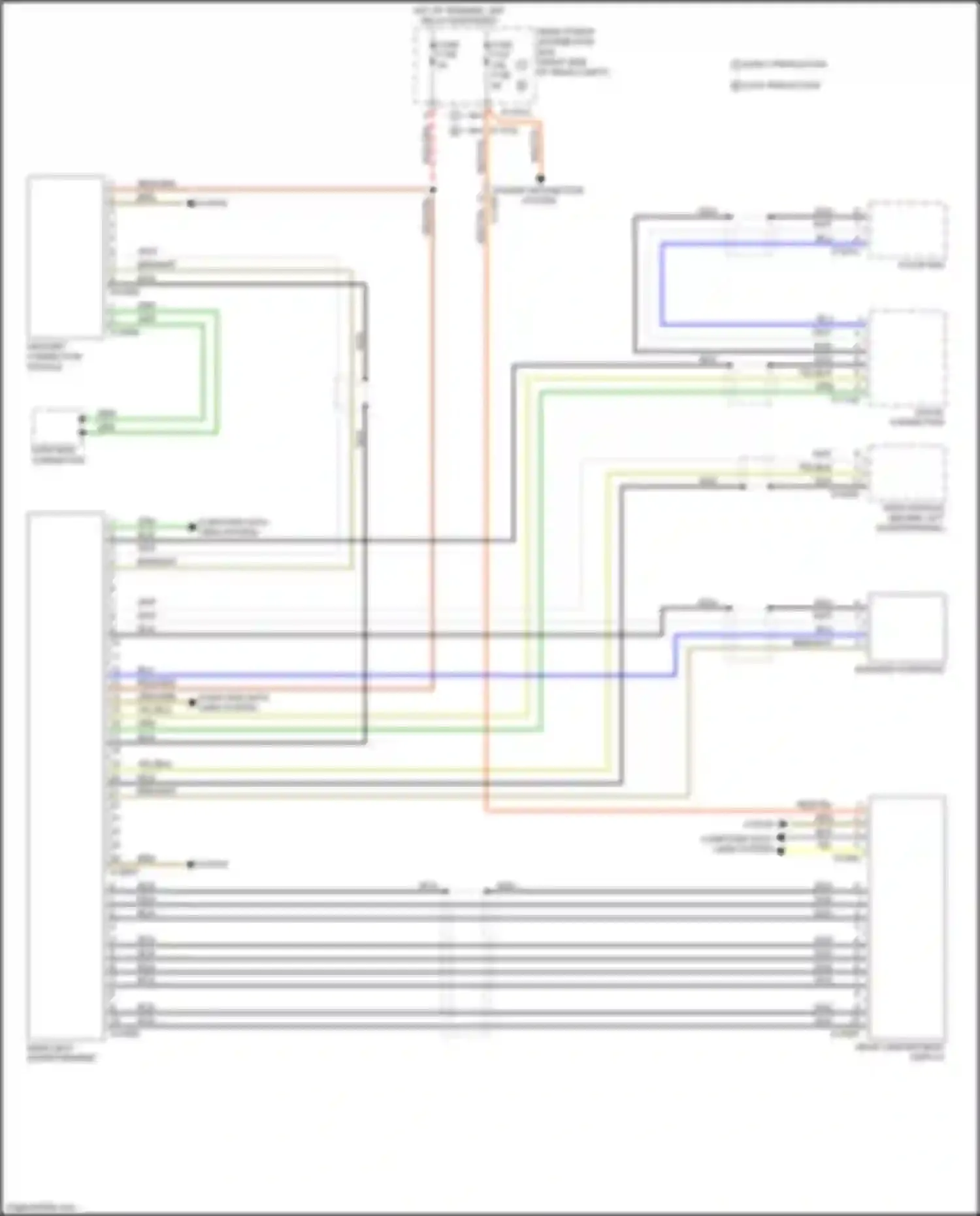 Wiring diagram rear seat entertainment for BMW X5 M E70 facelift (2010-2013) (3 of 4)