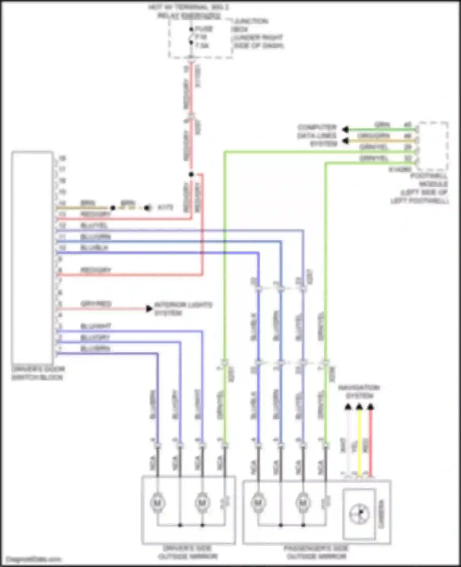 Wiring diagram red for BMW X5 M E70 facelift (2010-2013) (58 of 95)
