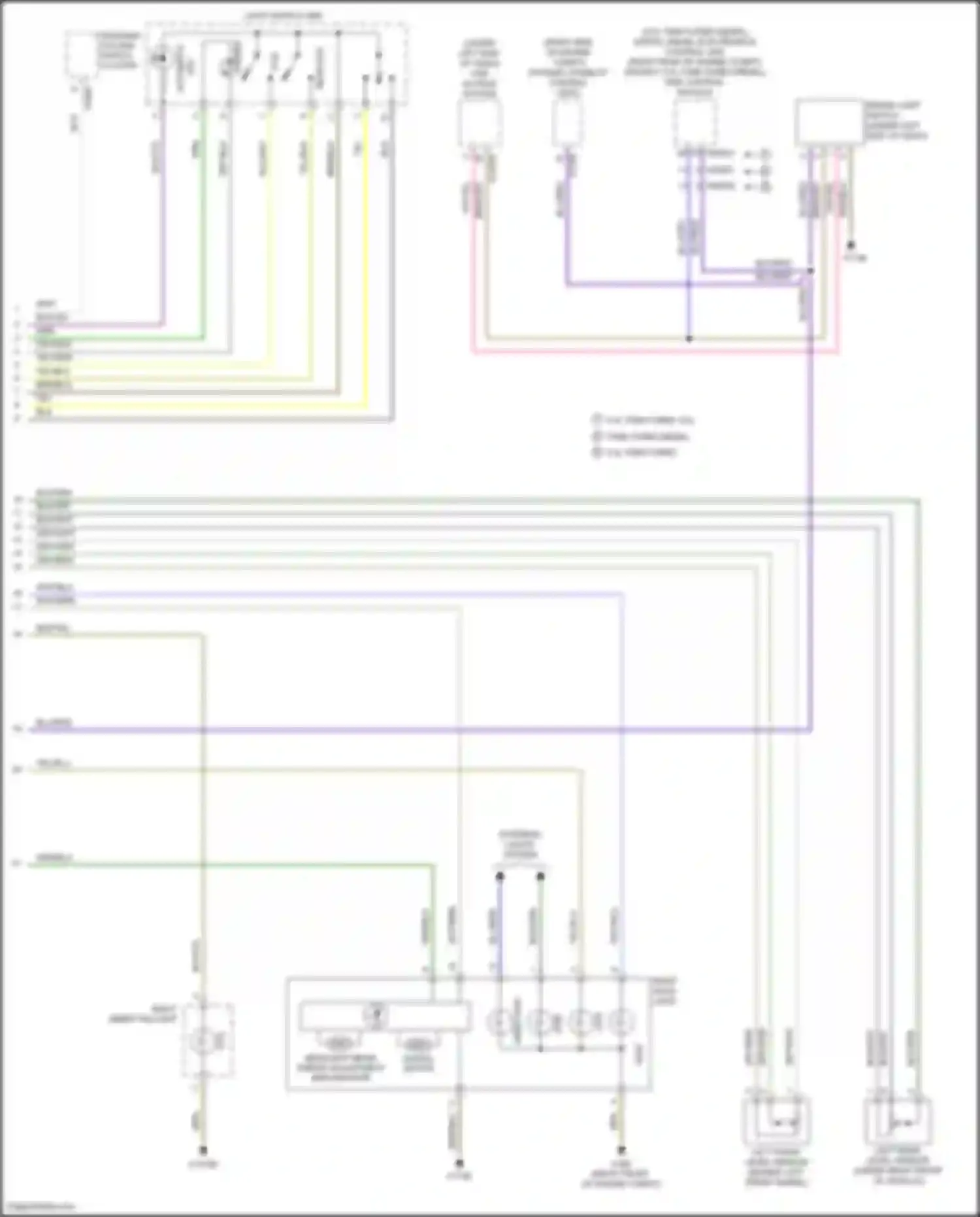Wiring diagram steering column switch cluster for BMW X5 M E70 facelift (2010-2013) (1 of 27)
