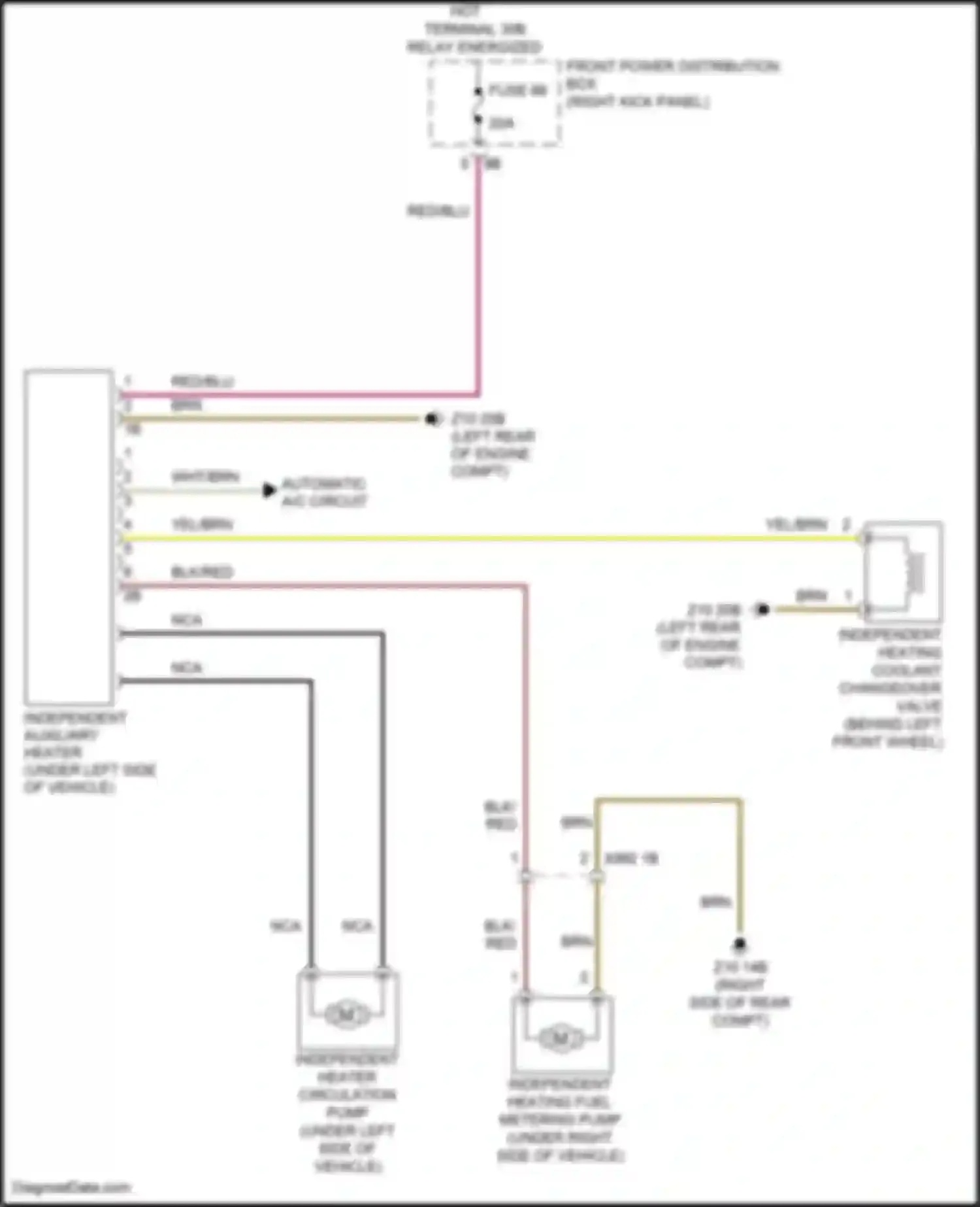 X5 M BMW F85 (2014-2018): Independent heating circuit