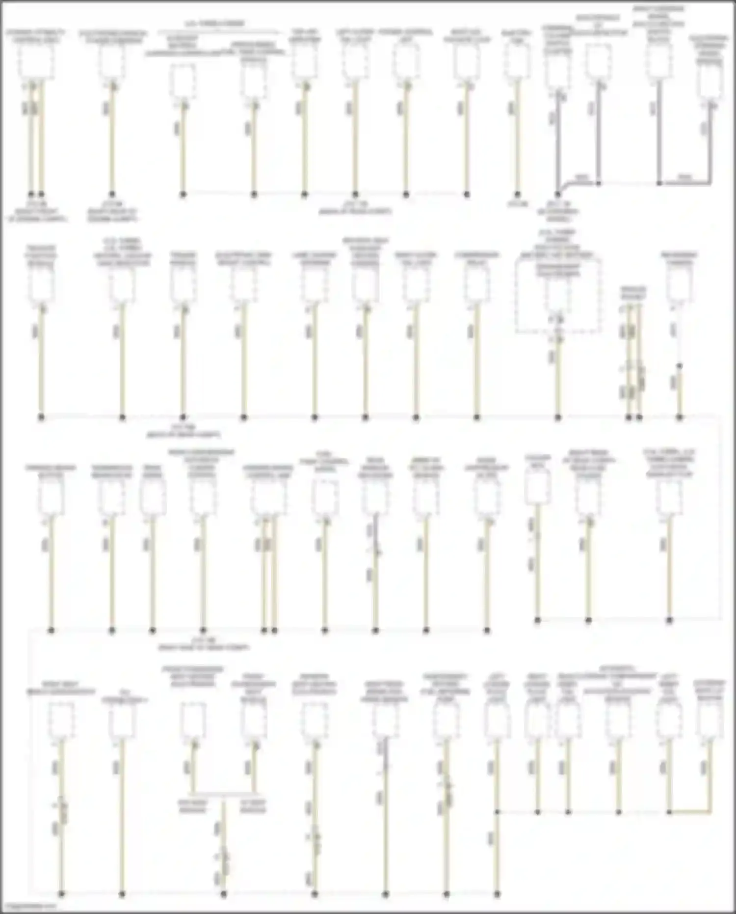 X5 M BMW F85 (2014-2018): Ground distribution circuit (1 of 6)