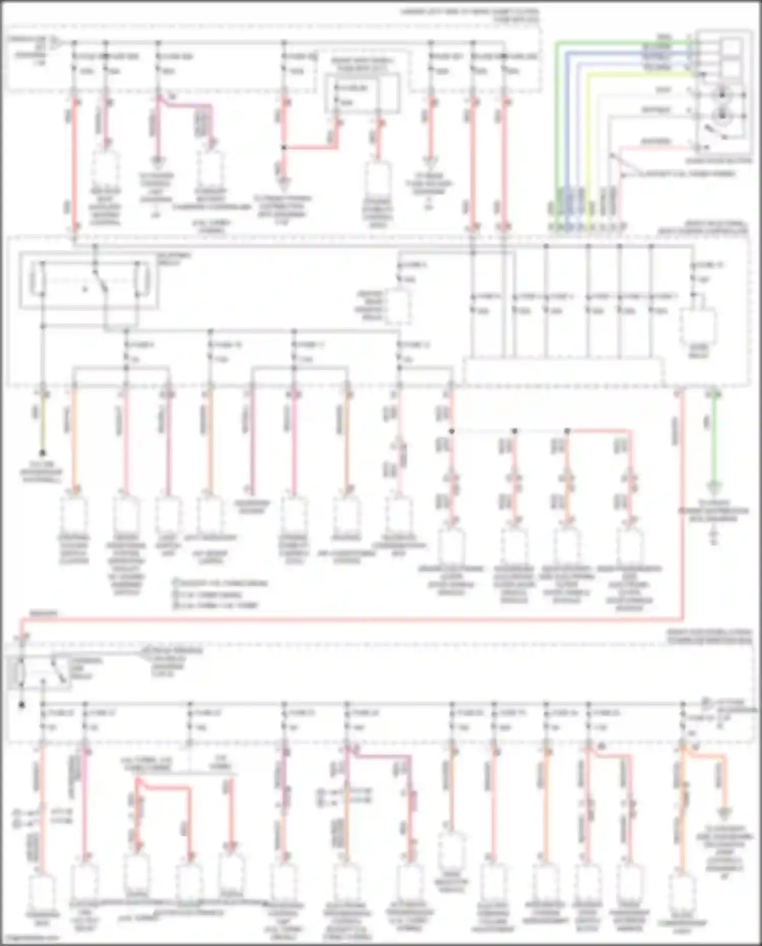 X5 M BMW F85 (2014-2018): Power distribution circuit (2 of 6)