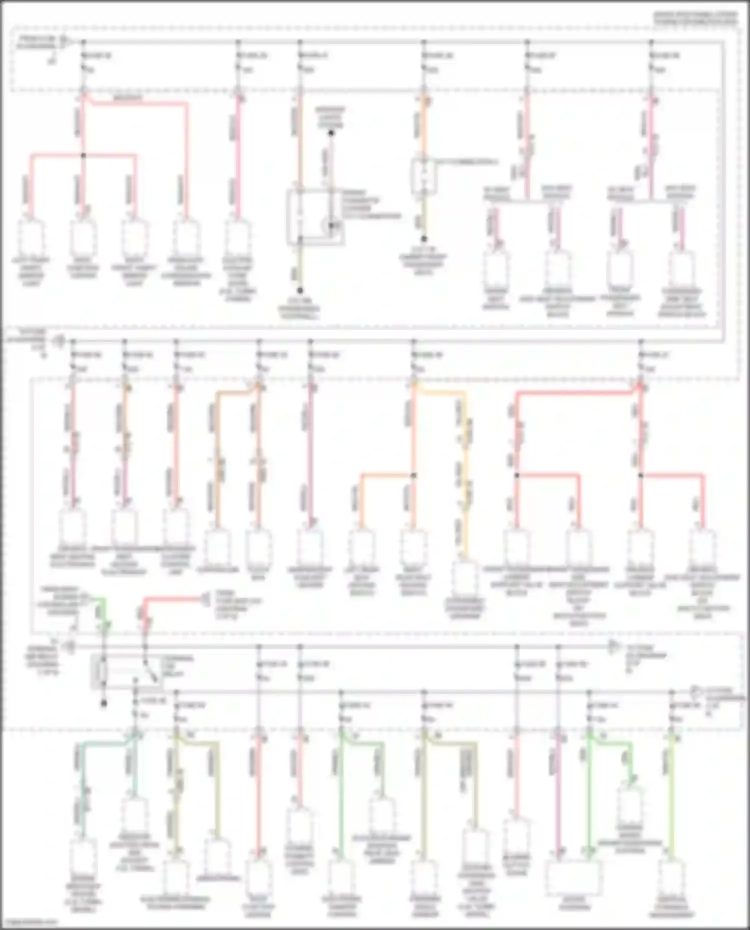 X5 M BMW F85 (2014-2018): Power distribution circuit (3 of 6)