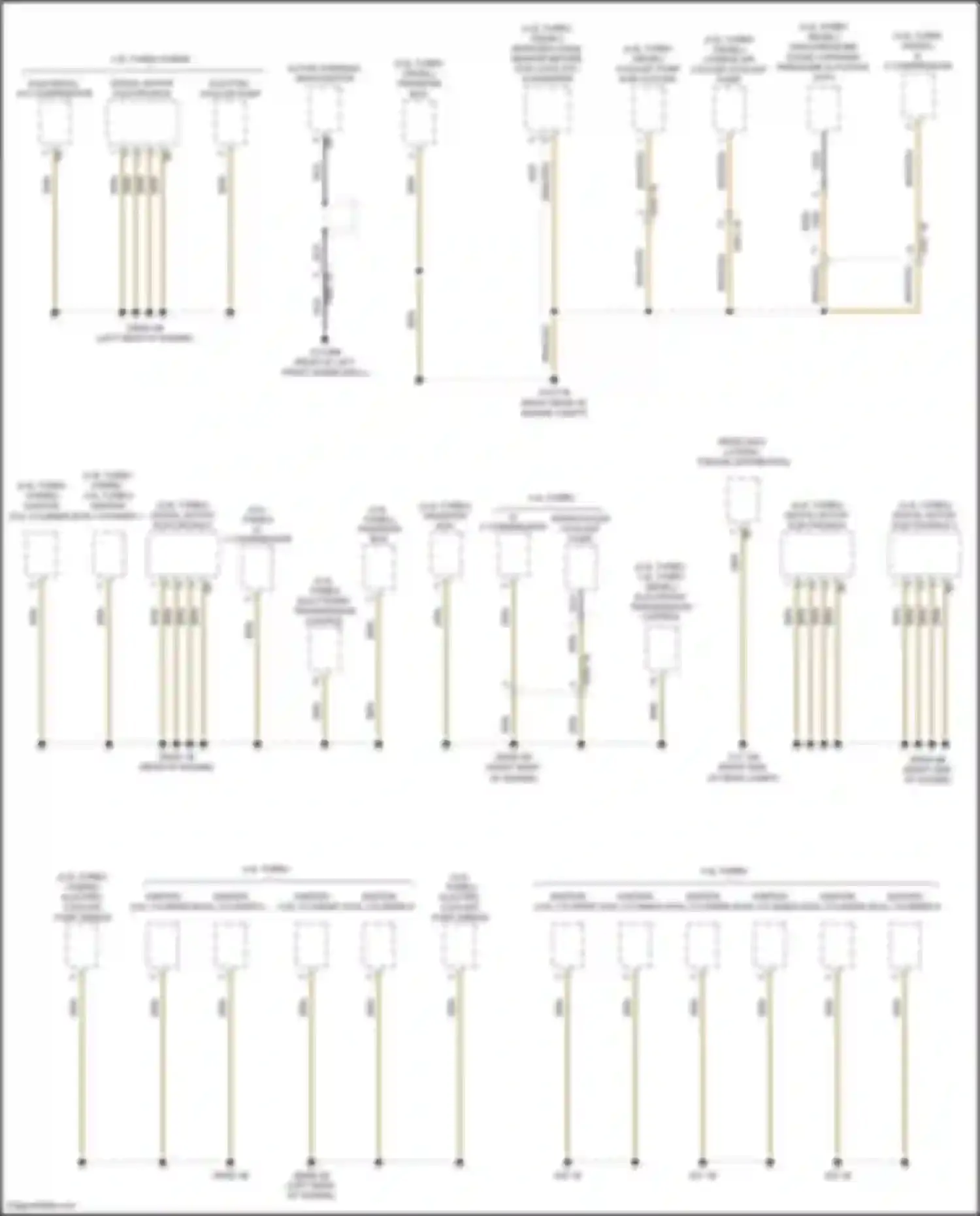 Wiring diagram 2.0l turbo hybrid, 4.4l turbo for BMW X5 M F85 (2014-2018) (2 of 2)