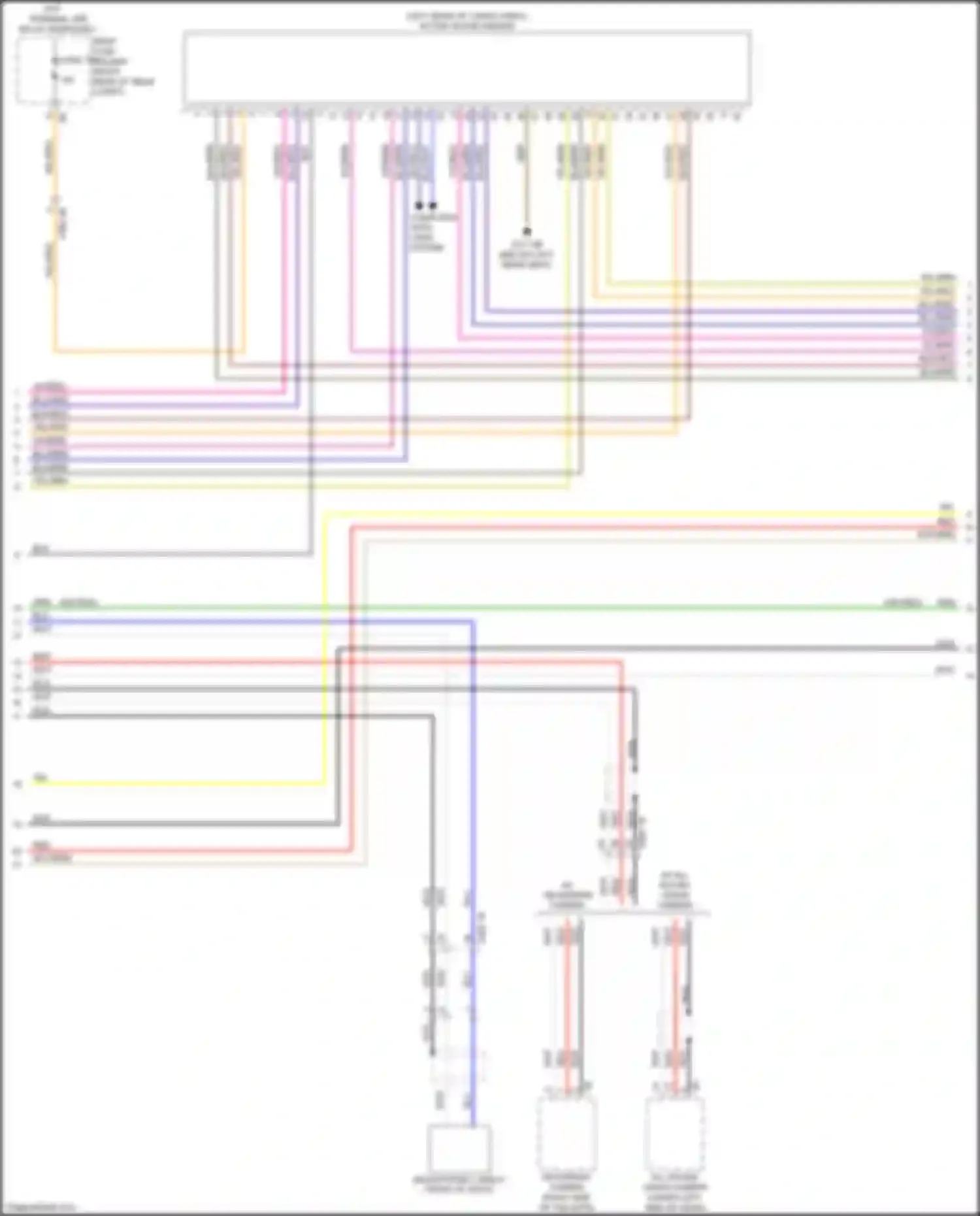 Wiring diagram all round vision camera for BMW X5 M F85 (2014-2018) (2 of 12)