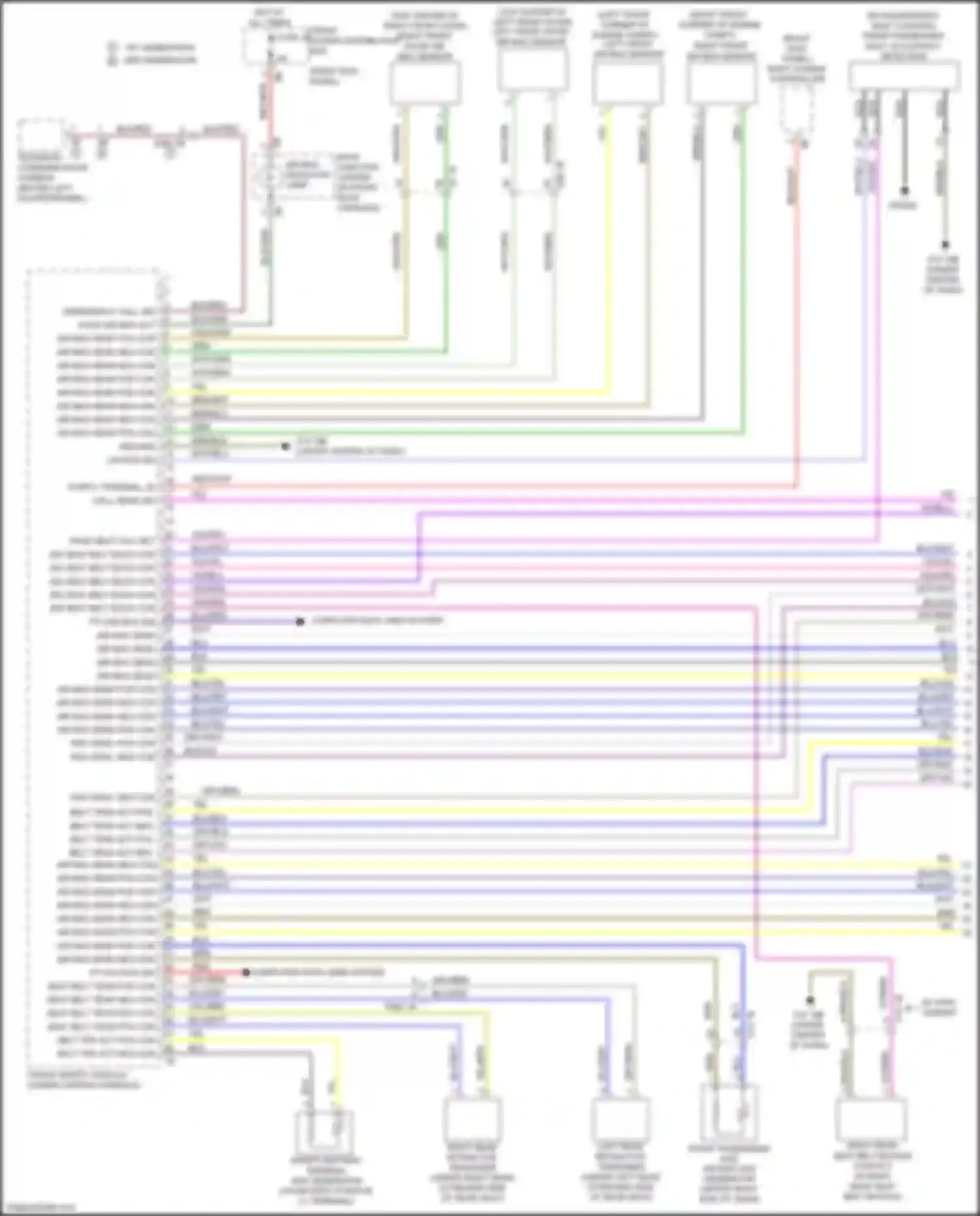 Wiring diagram behind left quarterpanel) for BMW X5 M F85 (2014-2018) (9 of 17)