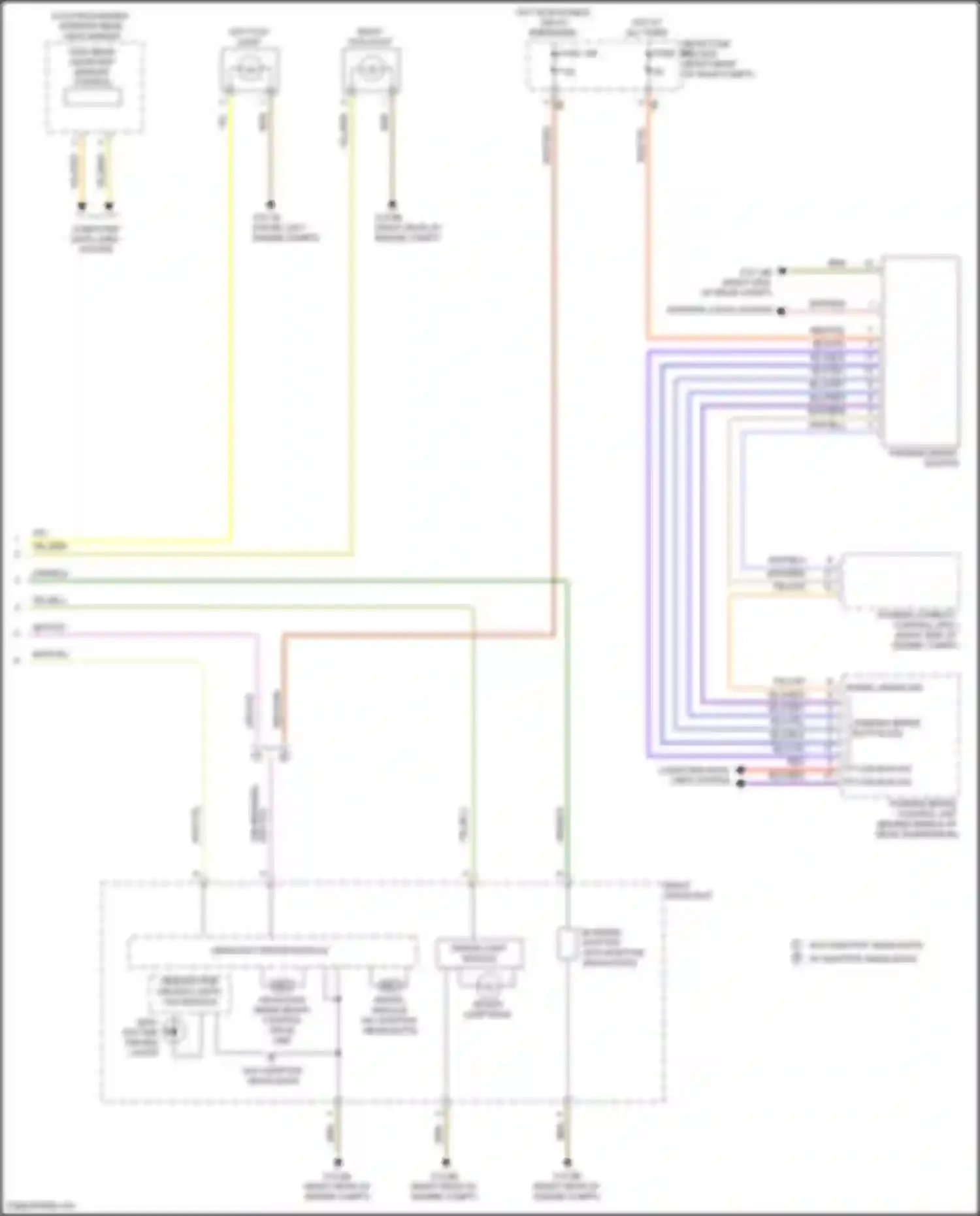 Wiring diagram bi-xenon shutter for BMW X5 M F85 (2014-2018) (2 of 2)