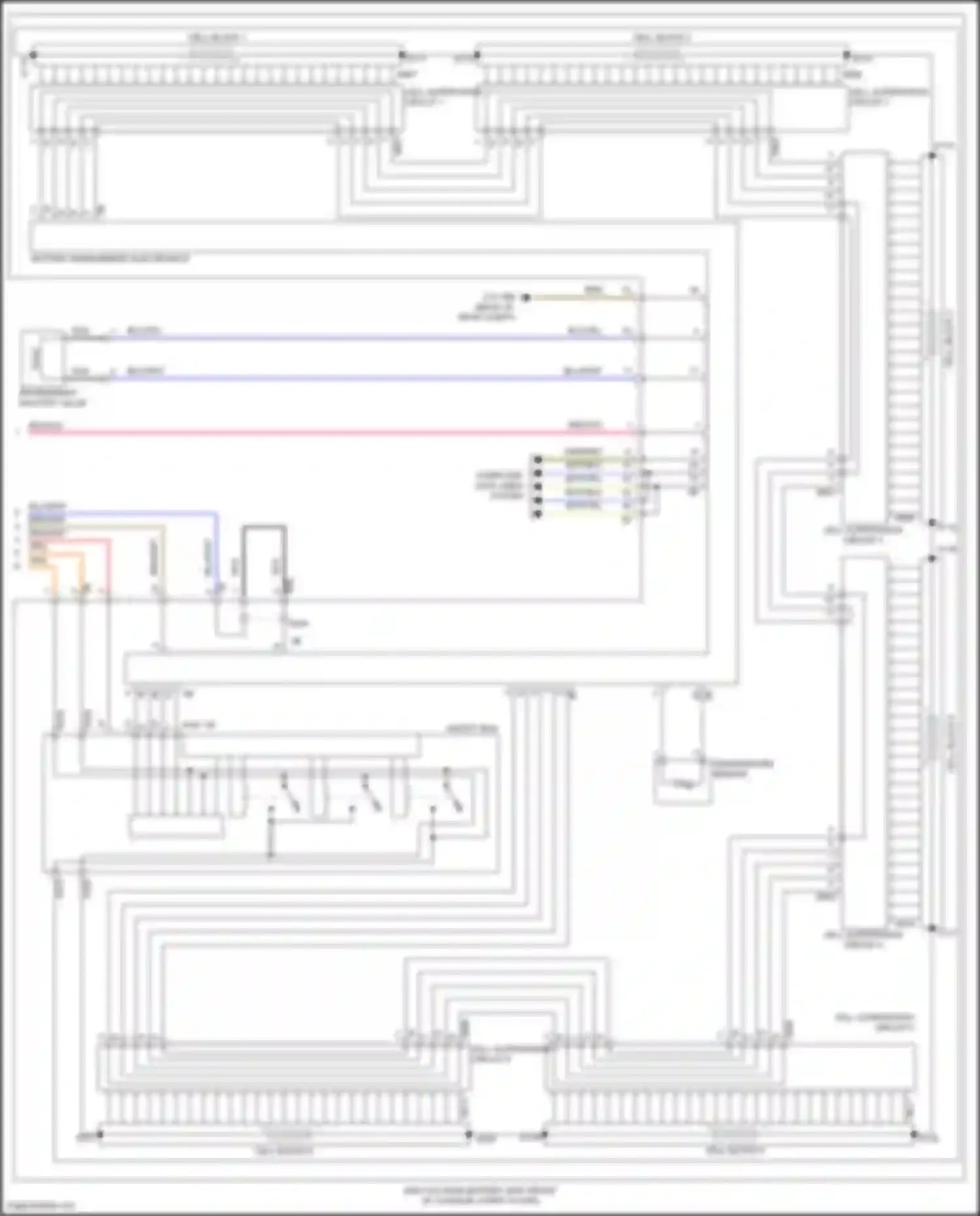 Wiring diagram cell supervision circuit 2 for BMW X5 M F85 (2014-2018) (1 of 1)