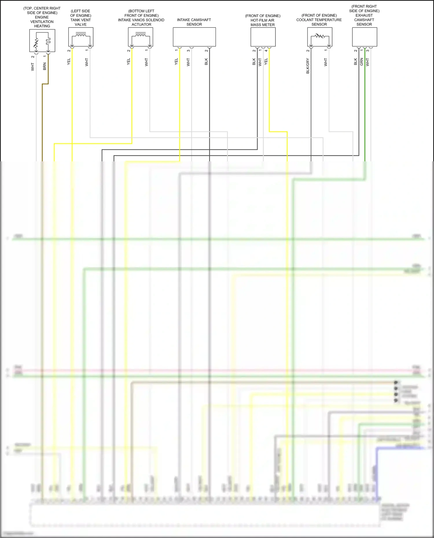 BMW X5 M F85 (2014-2018) engine ventilation heating wiring diagram  (1 of 2)