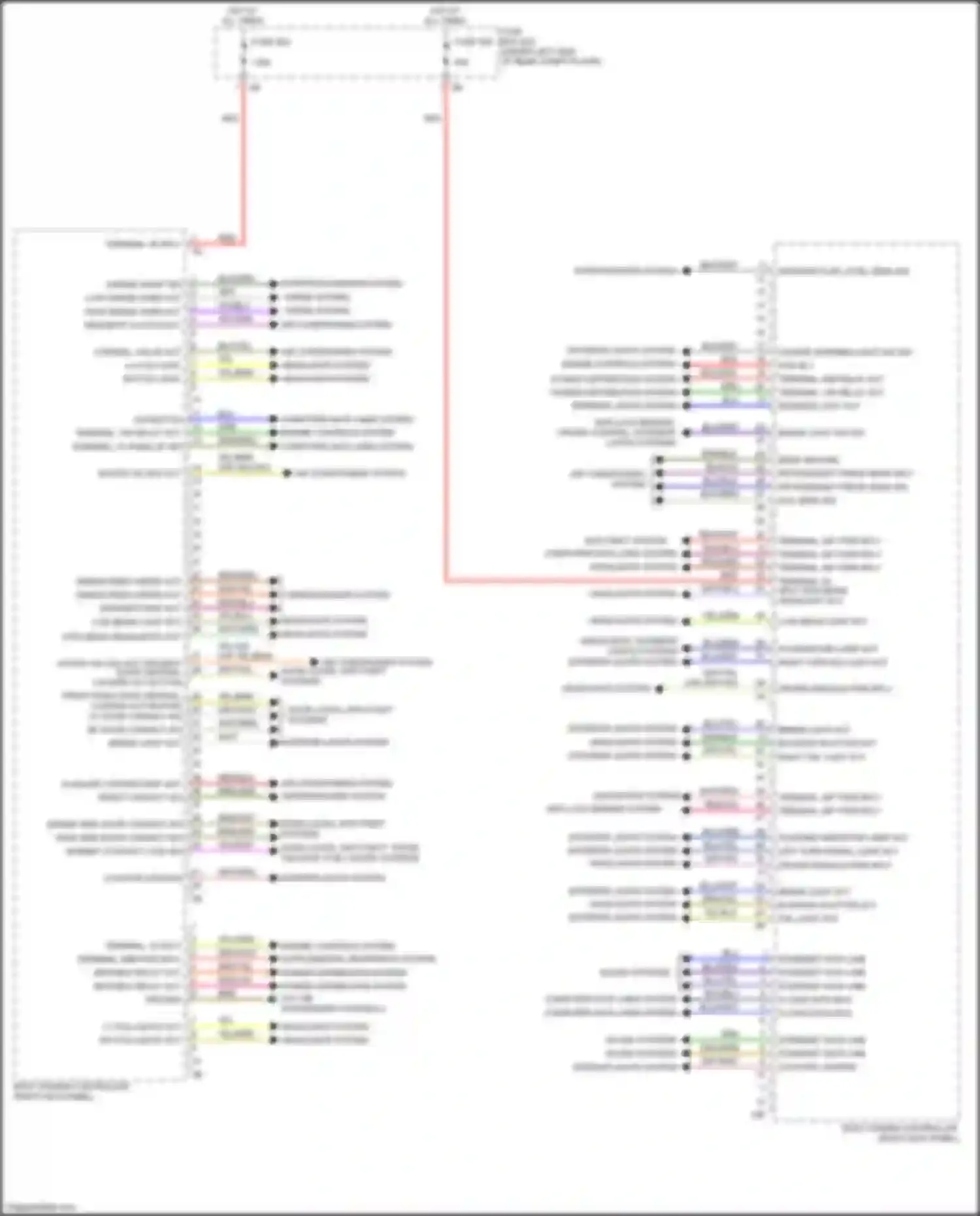 Wiring diagram ethernet data line for BMW X5 M F85 (2014-2018) (1 of 2)
