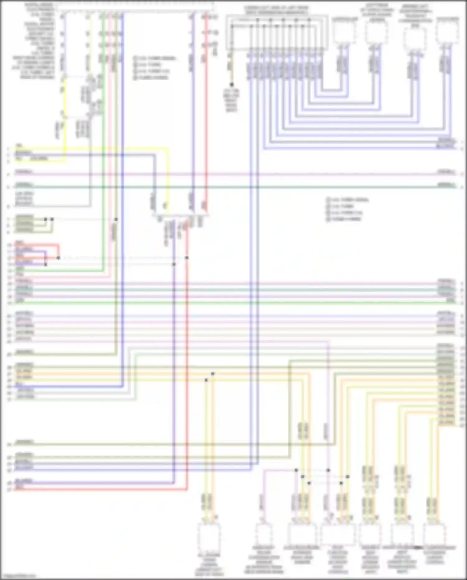 Wiring diagram except 3.0l turbo diesel for BMW X5 M F85 (2014-2018) (5 of 5)