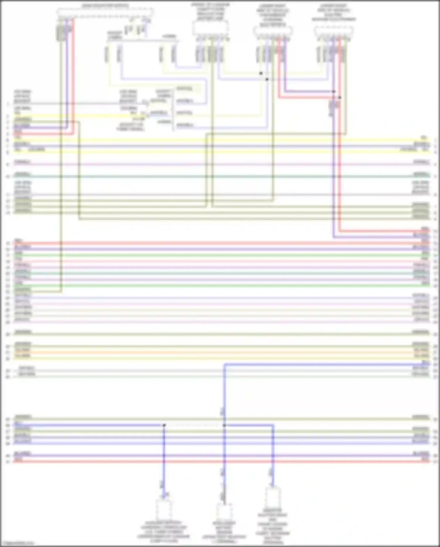 Wiring diagram except 3.0l turbo diesel for BMW X5 M F85 (2014-2018) (4 of 5)