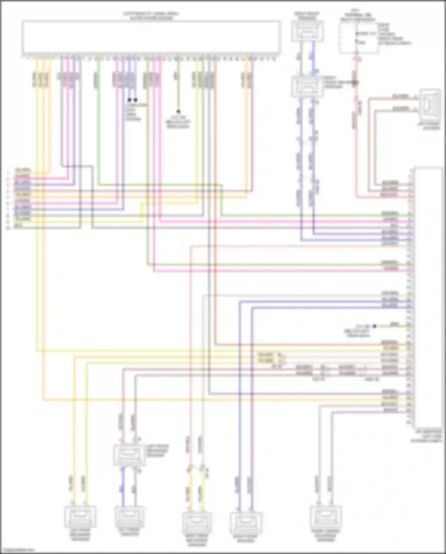 Wiring diagram front center mid-range speaker for BMW X5 M F85 (2014-2018) (1 of 6)