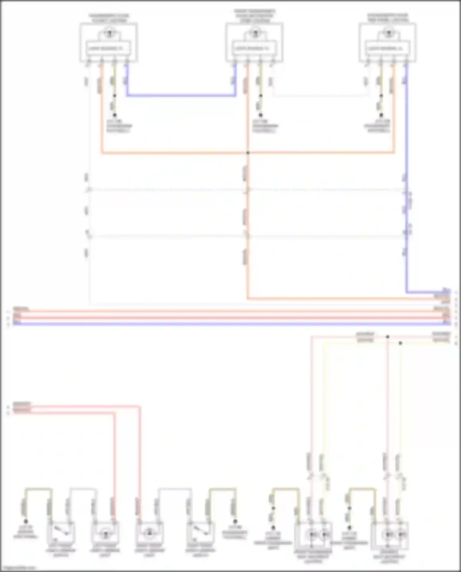 Wiring diagram front passenger seat backrest lighting for BMW X5 M F85 (2014-2018) (1 of 3)