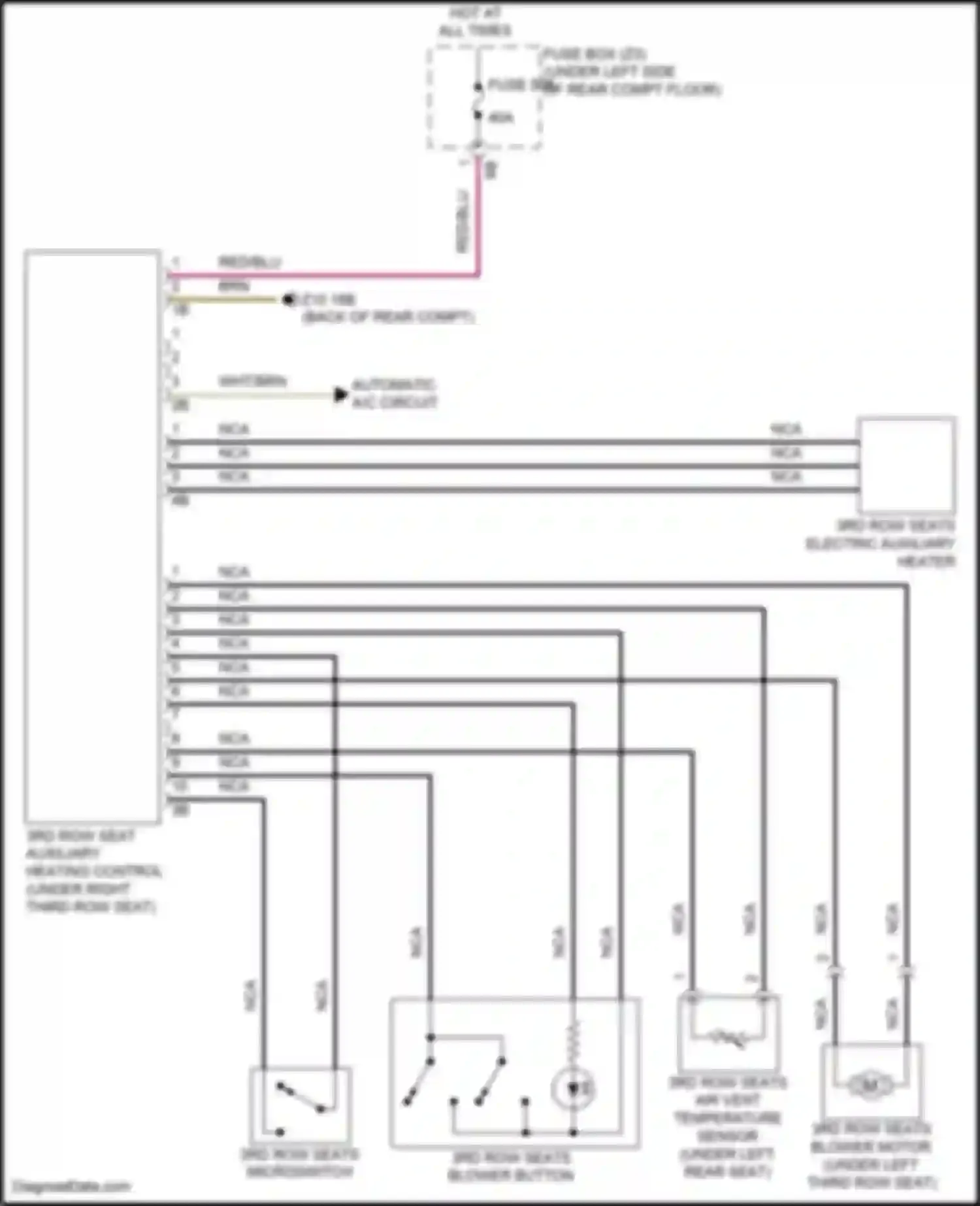 Wiring diagram fuse 508 for BMW X5 M F85 (2014-2018) (1 of 2)