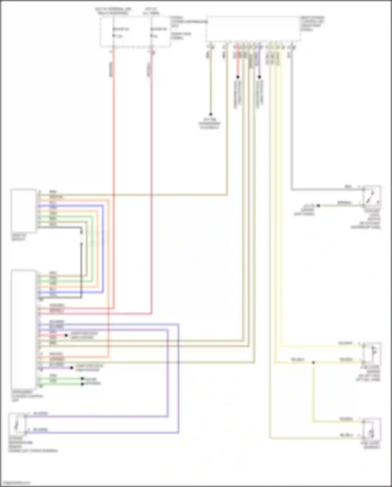 Wiring diagram head-up display for BMW X5 M F85 (2014-2018) (1 of 1)