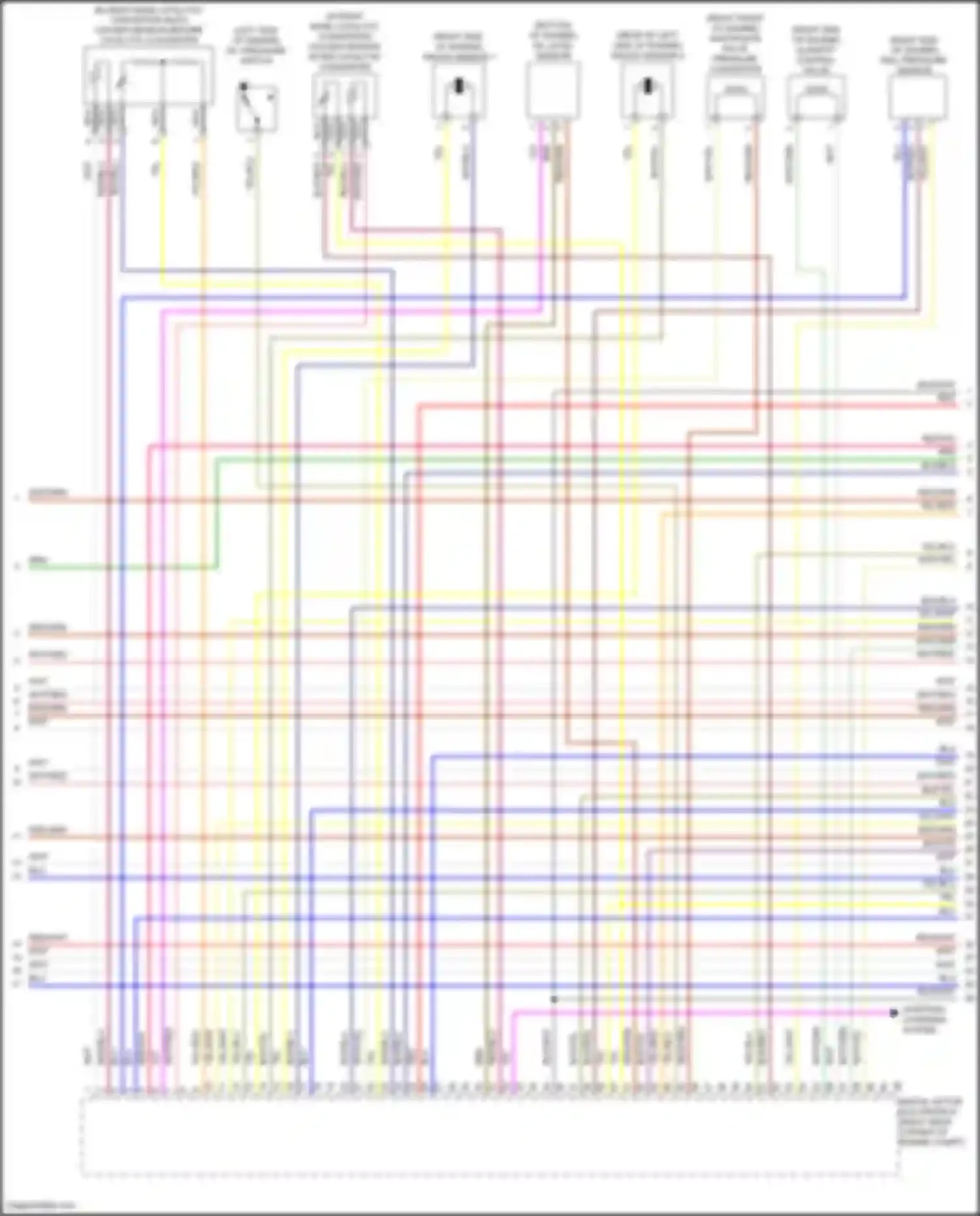 Wiring diagram knock sensor #2 for BMW X5 M F85 (2014-2018) (2 of 2)